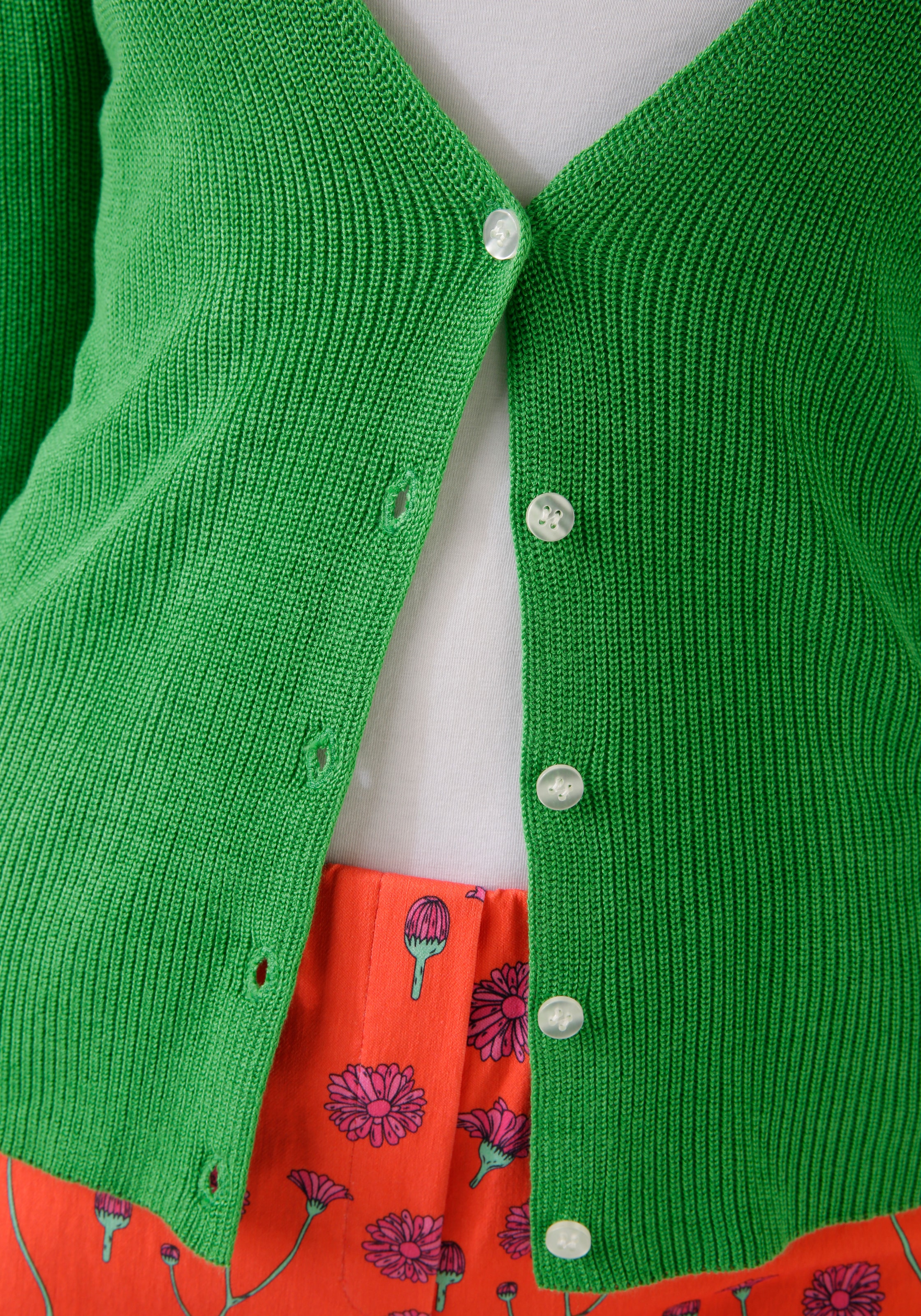 Aniston CASUAL Strickjacke, in trendiger Farbpalette