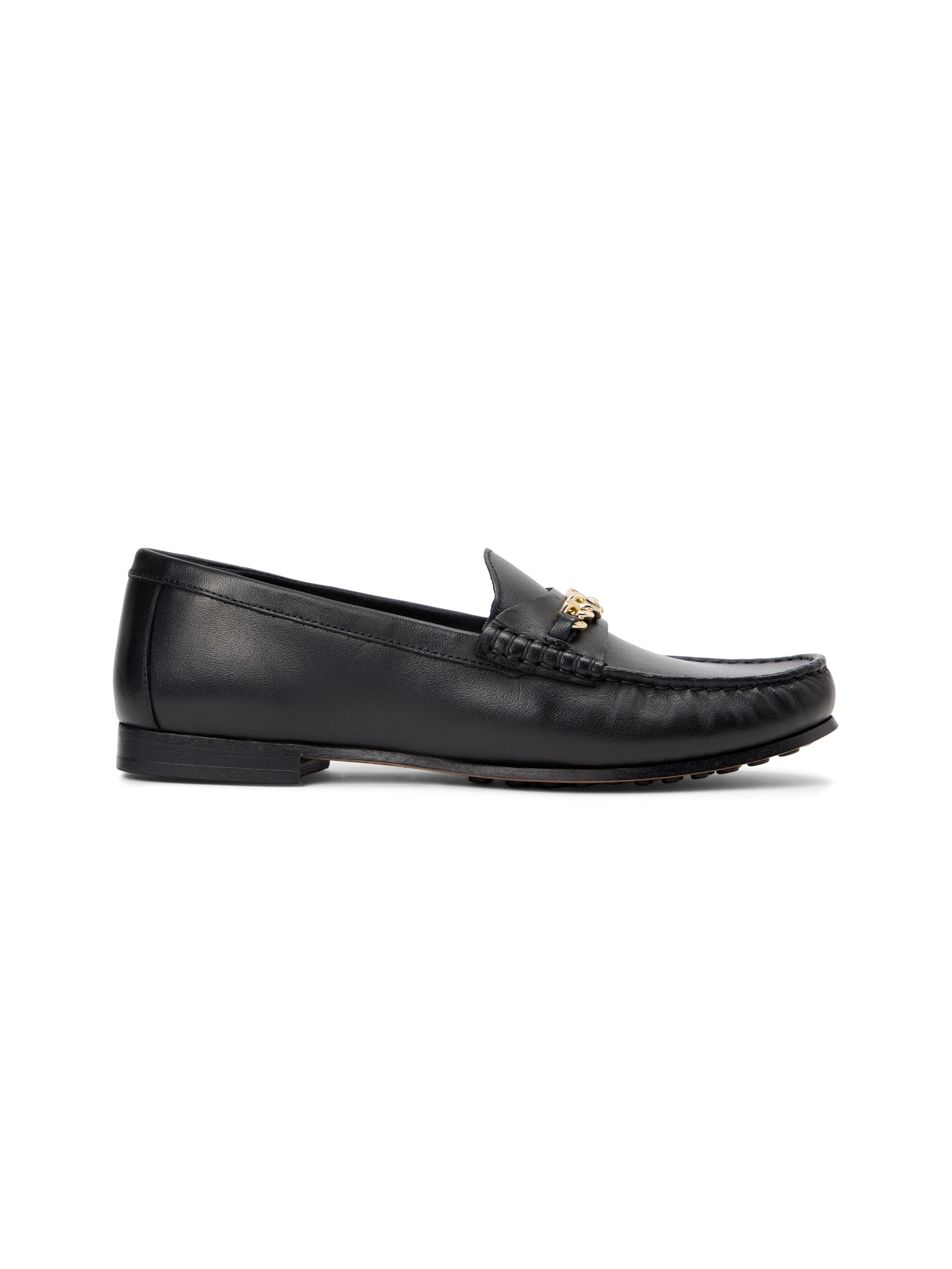 Tommy Hilfiger Loafer »TH CHAIN LEATHER LOAFER«  Chaussure business, slipper, chaussure à enfiler avec chaîne décorative dorée