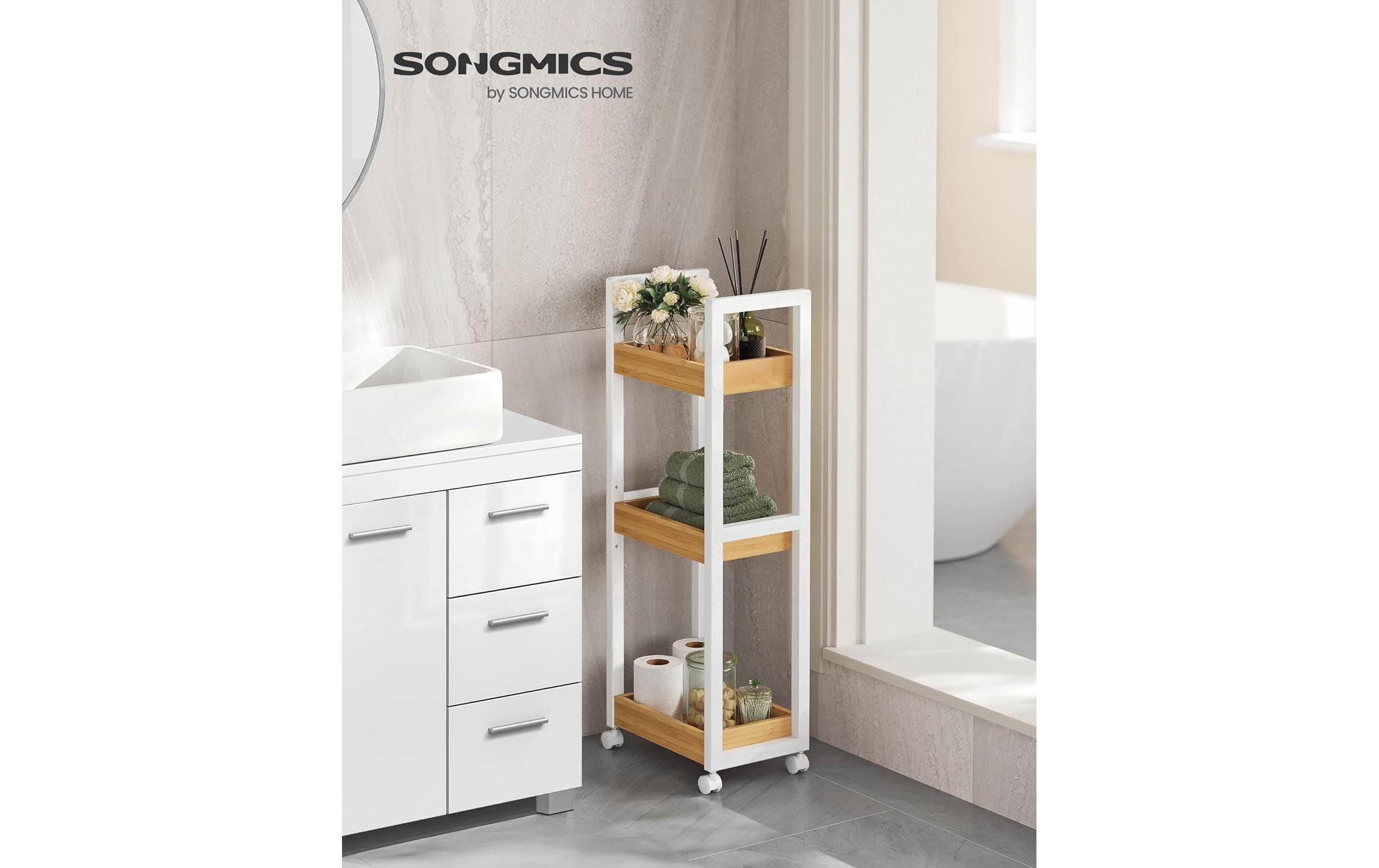 SONGMICS Étagère »mit 3 Ebenen 30 x 20 x 80 cm«