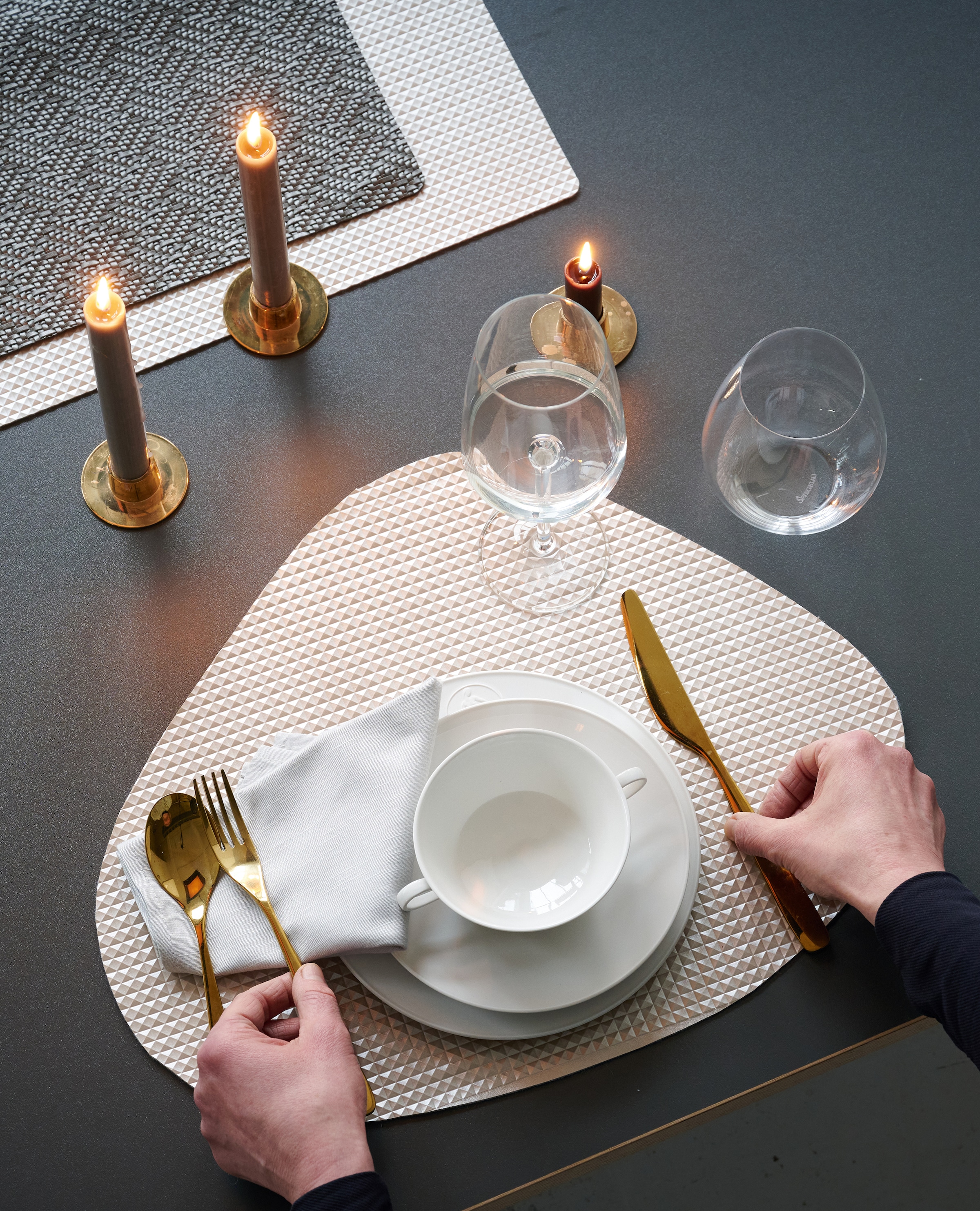 APELT Set de table »Metallico« lavable