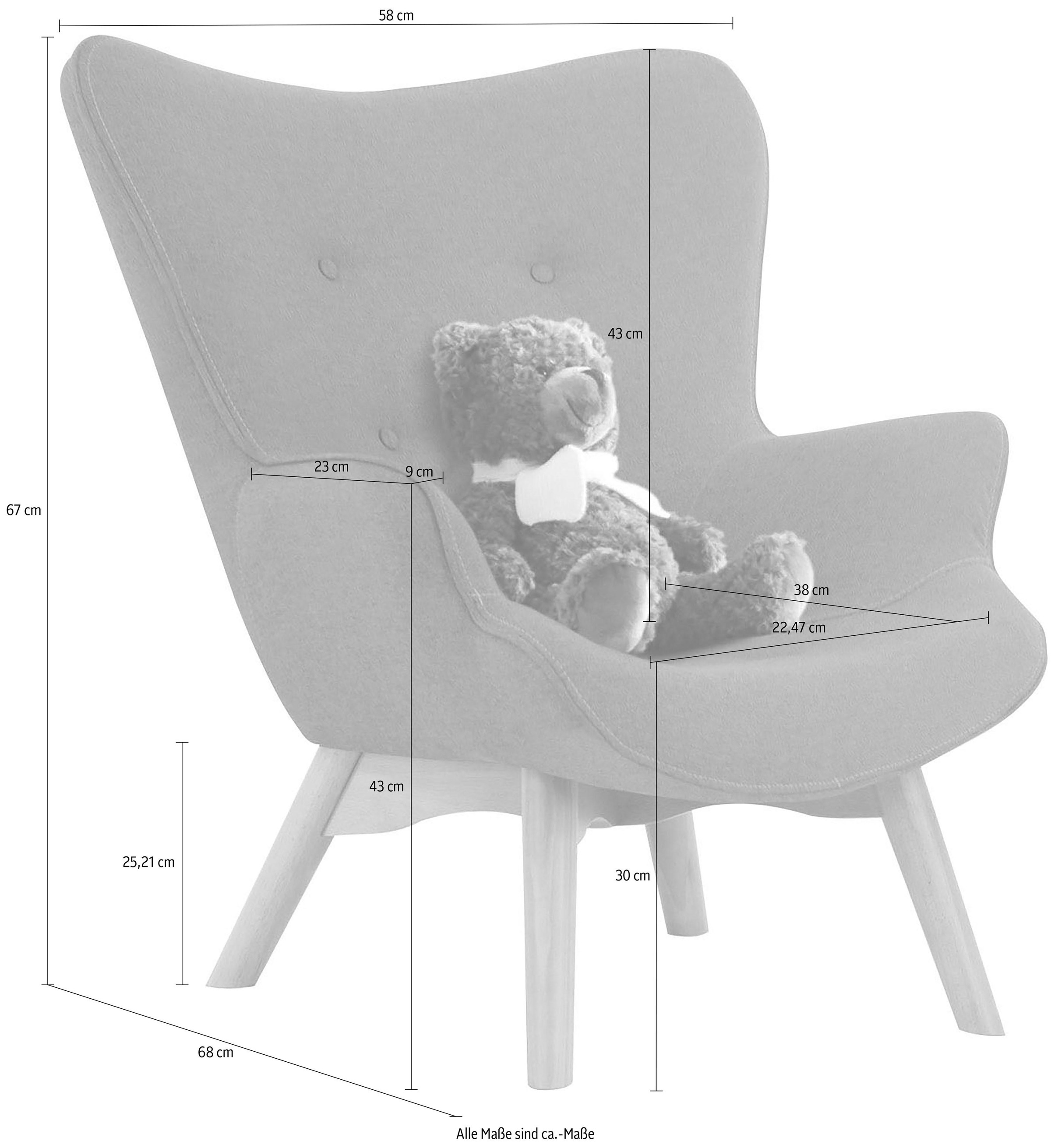 Lüttenhütt Sessel »Duca Mini«, in kleiner Ausführung für Kinder