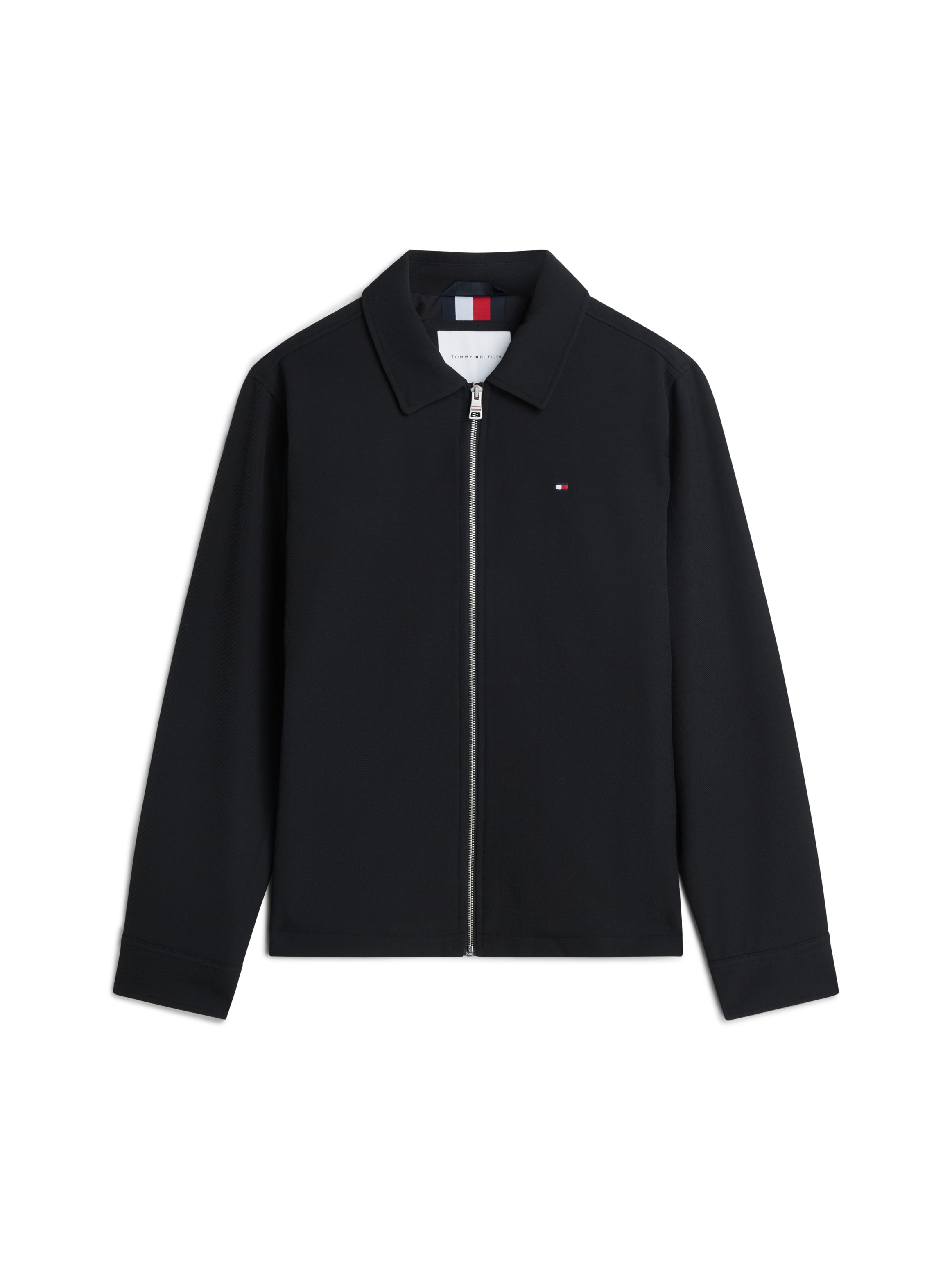 Tommy Hilfiger Kurzjacke »LIGHT WEIGHT TWILL SHACKET« Twill Struktur Übergangsjacke Blouson Stehkragen Jacke