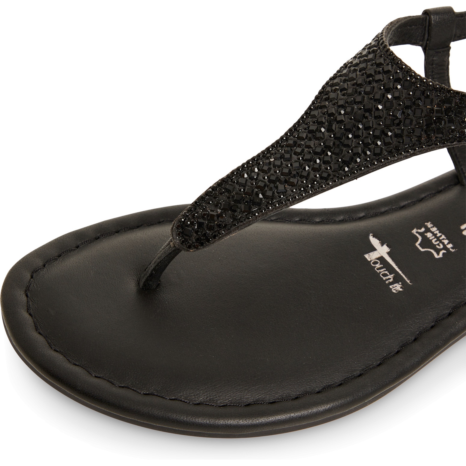 Tamaris Riemchensandale  , Sandalette, Sommerschuh, Festtagsschuh, funkelnde Strasssteinchen
