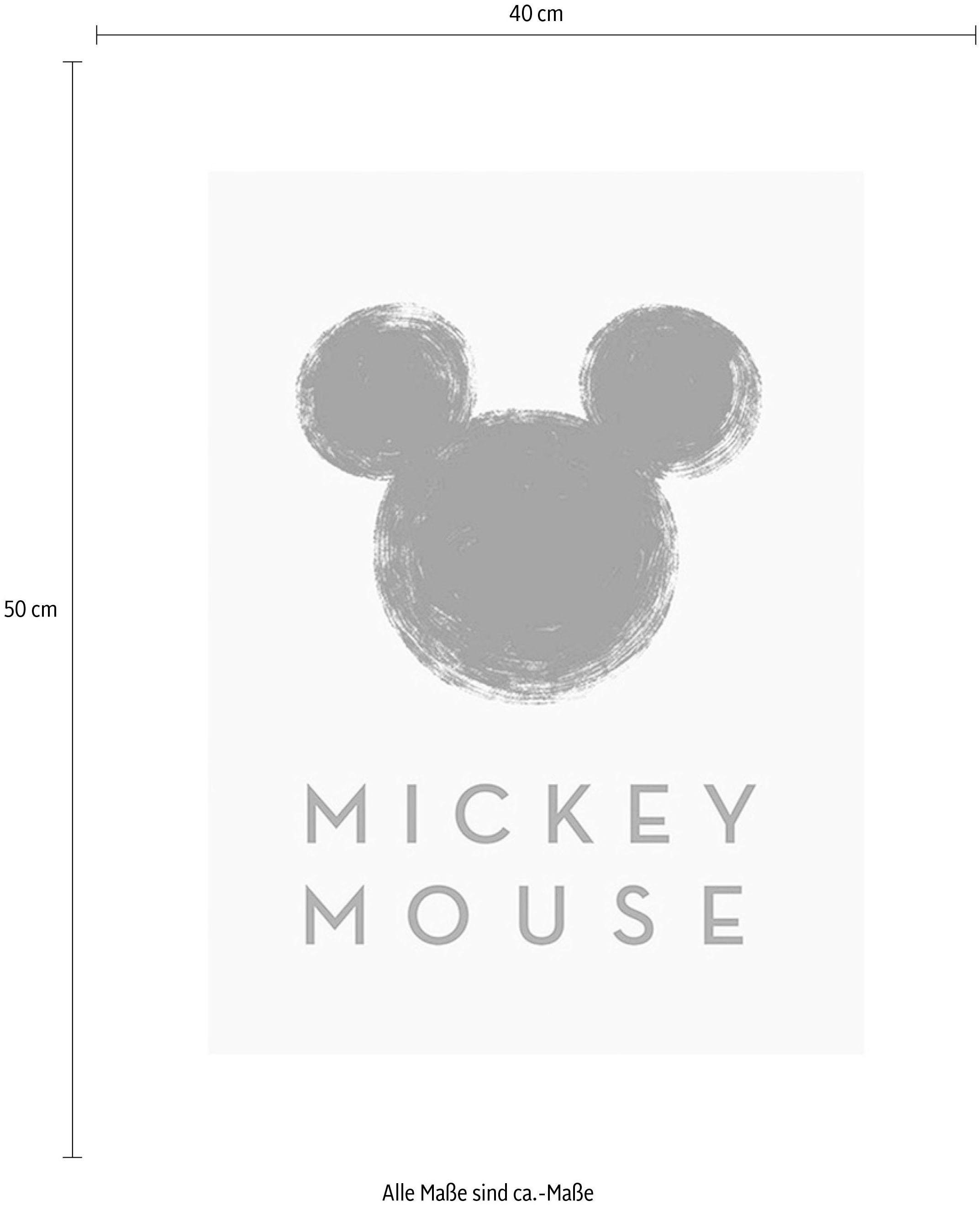 Komar Bild »Mickey Mouse Silhouette«, Disney, (1 St.), Wandbild zur Dekoration im Kinderzimmer - ohne Rahmen