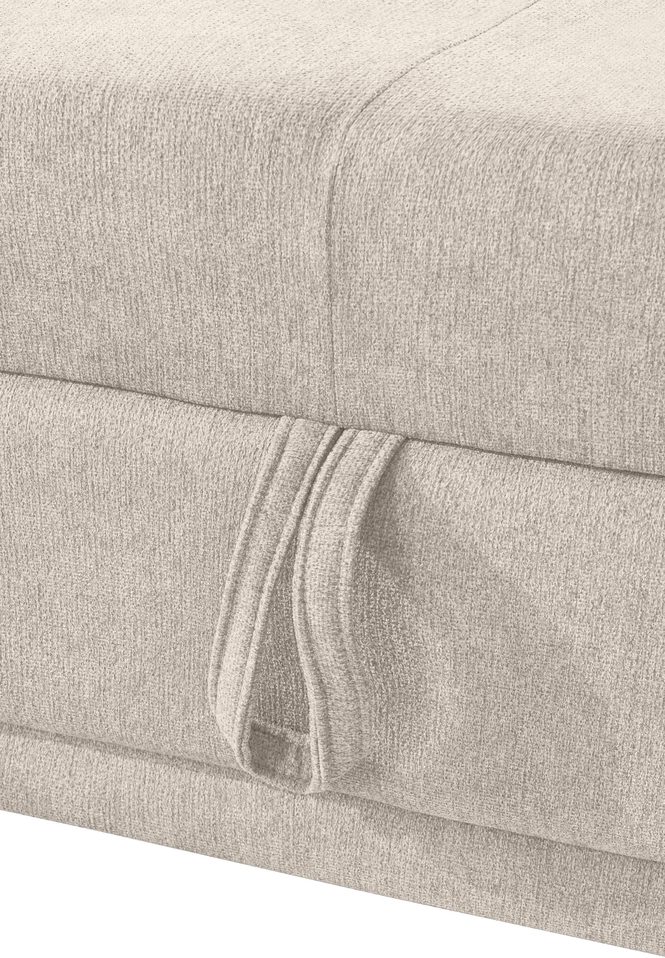 COTTA Ecksofa »Holiday L-Form mit Sitztiefen-, Armteil- und Kopfteilverstellung«, wahlweise mit Bettfunktion & Bettkasten