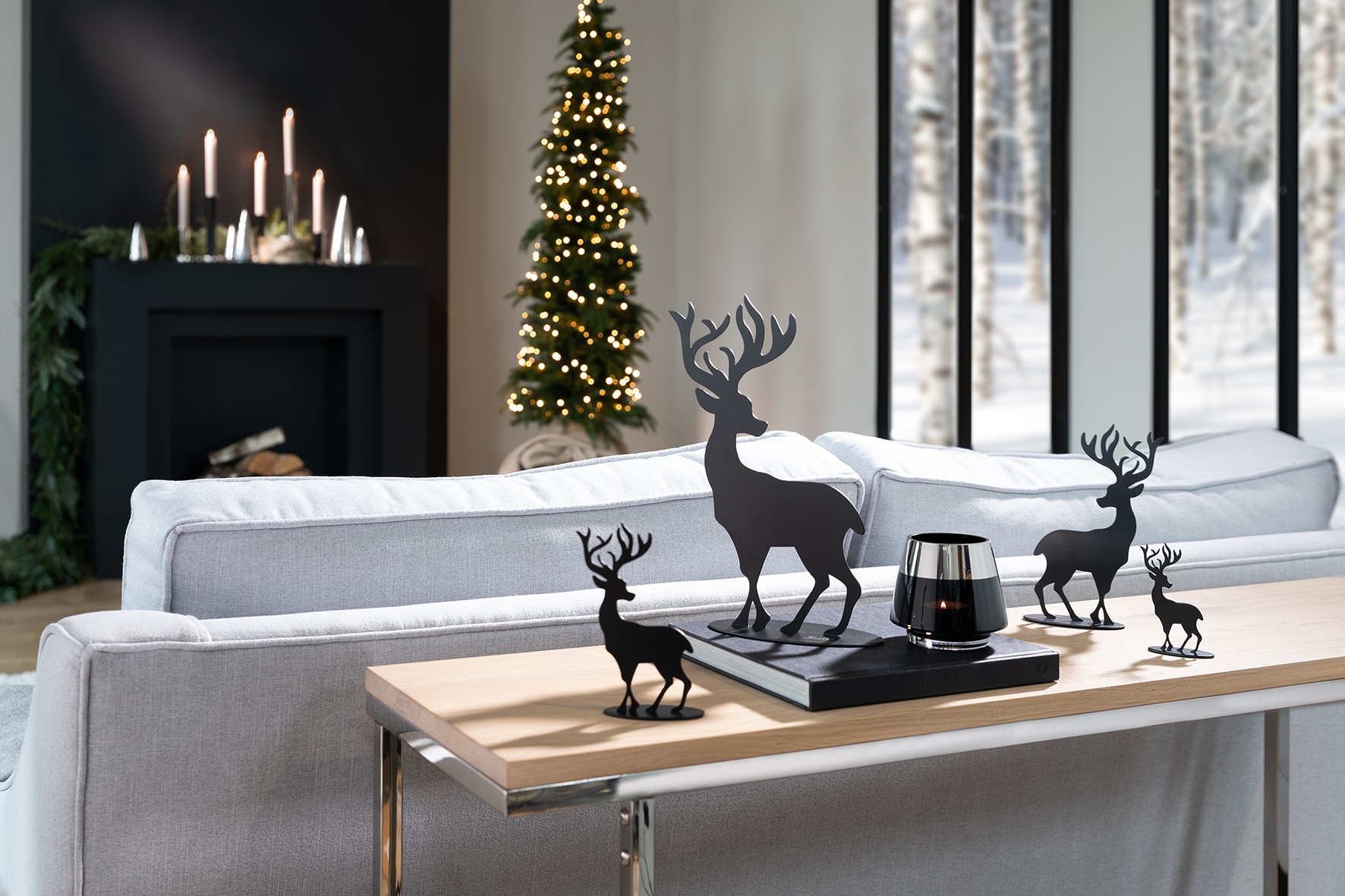 Fink Weihnachtsfigur »Hirsch JASPER« Weihnachtsdeko aus Eisen