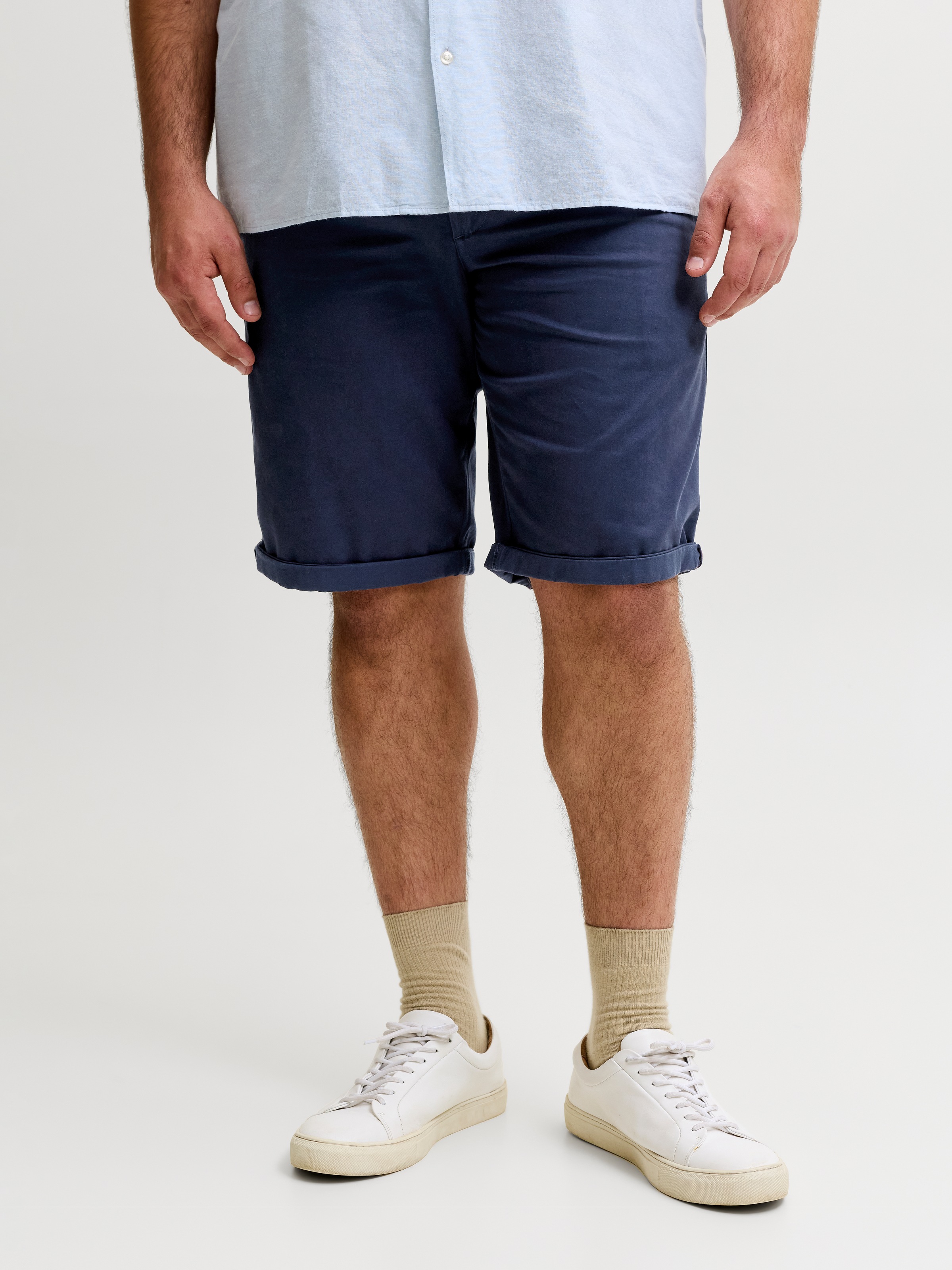 Image of Jack & Jones PlusSize Chinoshorts "JPSTBOWIE JJSHORTS SOLID SN PLS" mit Umschlag