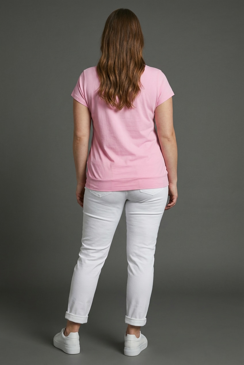 KangaROOS T-shirt Figurumspielende Passform, breiter Bund am Saum, grosse Grössen