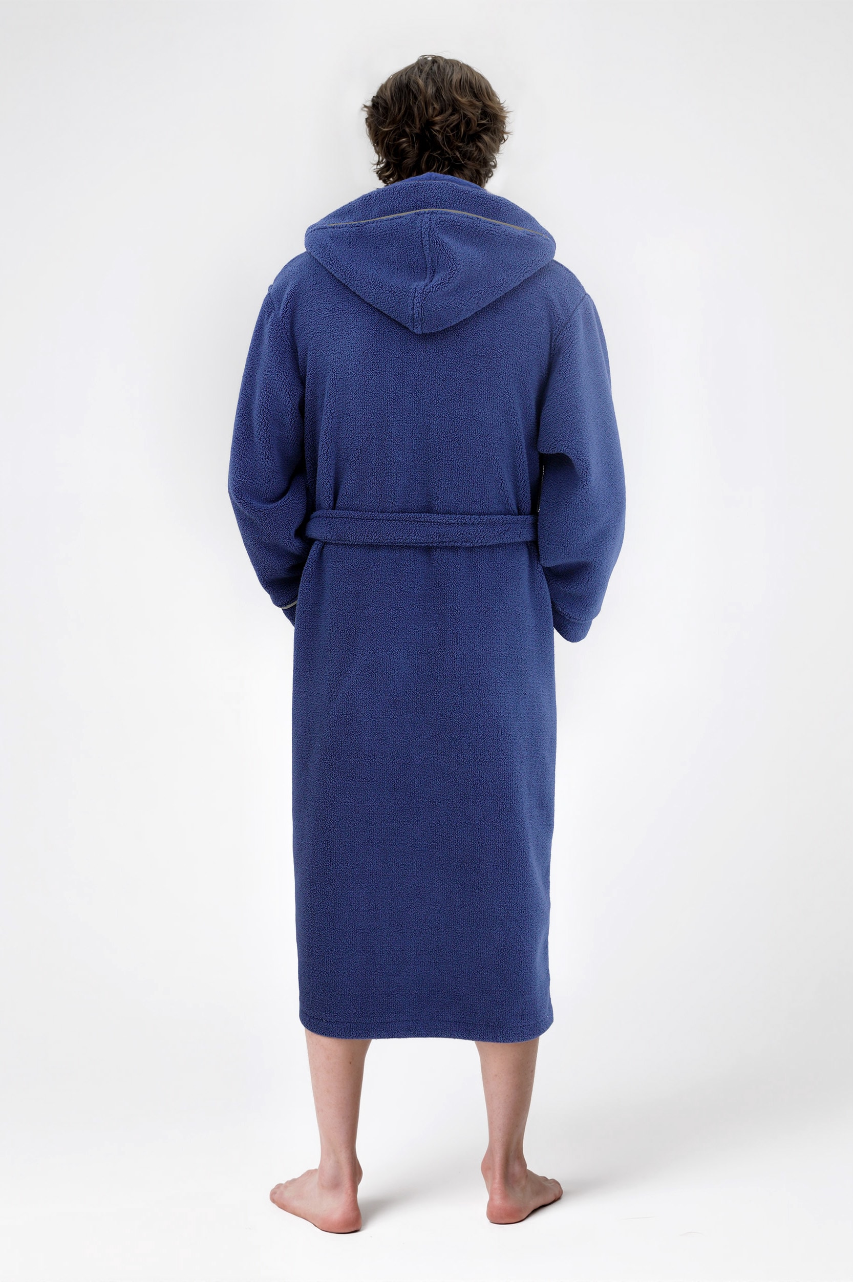 my home Unisex-Bademantel »Lillou, ideal für Sauna & Spa, Hotelbademantel, Morgenmantel«, (1 St.), kuschelig weicher Fleece, plüsch, für Damen und Herren, XS-3XL