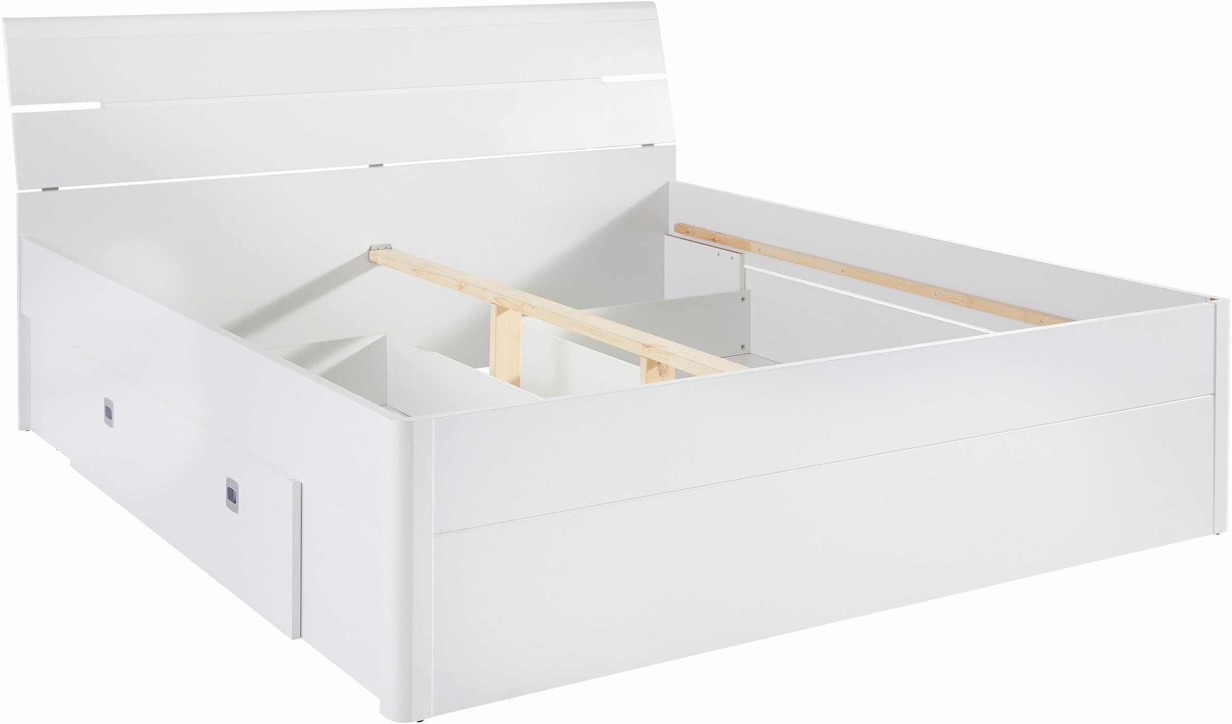 Schlafkontor Lit de rangement »Mars« inklusive 2 Schubkästen und LED-Beleuchtung