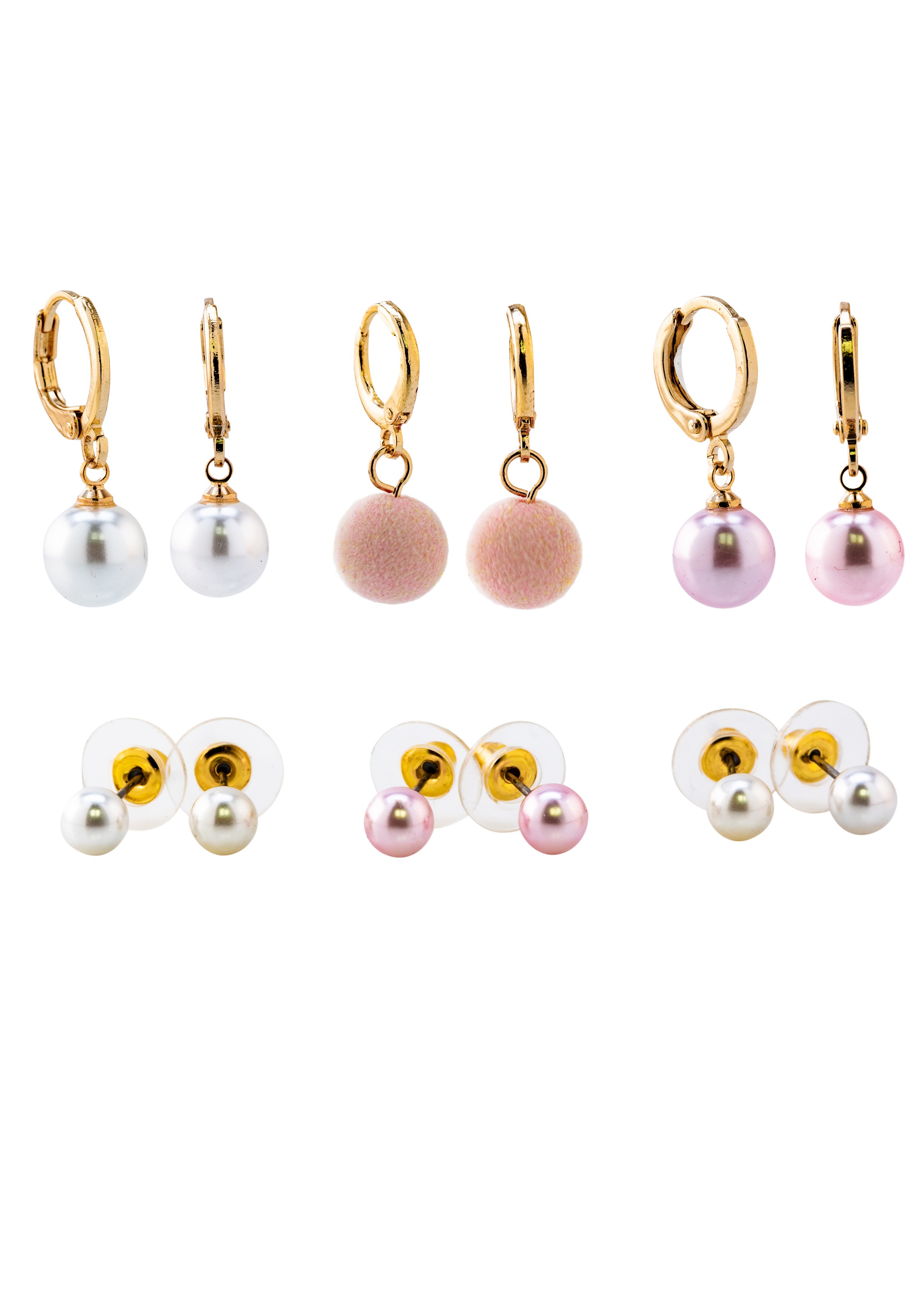 Image of J.Jayz Ohrring-Set »dezent, klassisch, zeitlos, modern«, (Set, 12 tlg.), mit Kunststoffperlen bei Ackermann Versand Schweiz