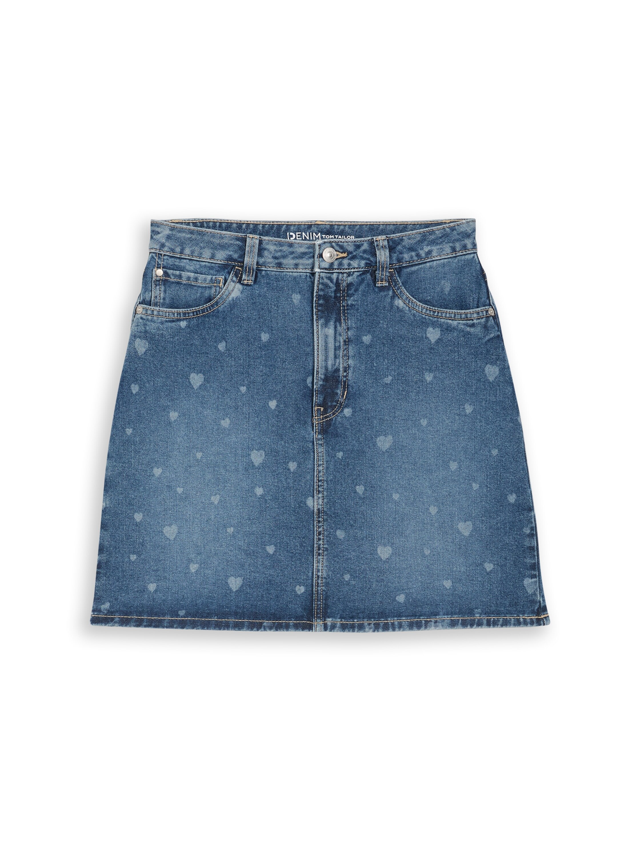 TOM TAILOR Denim Jupe en jean mit All-Over Print