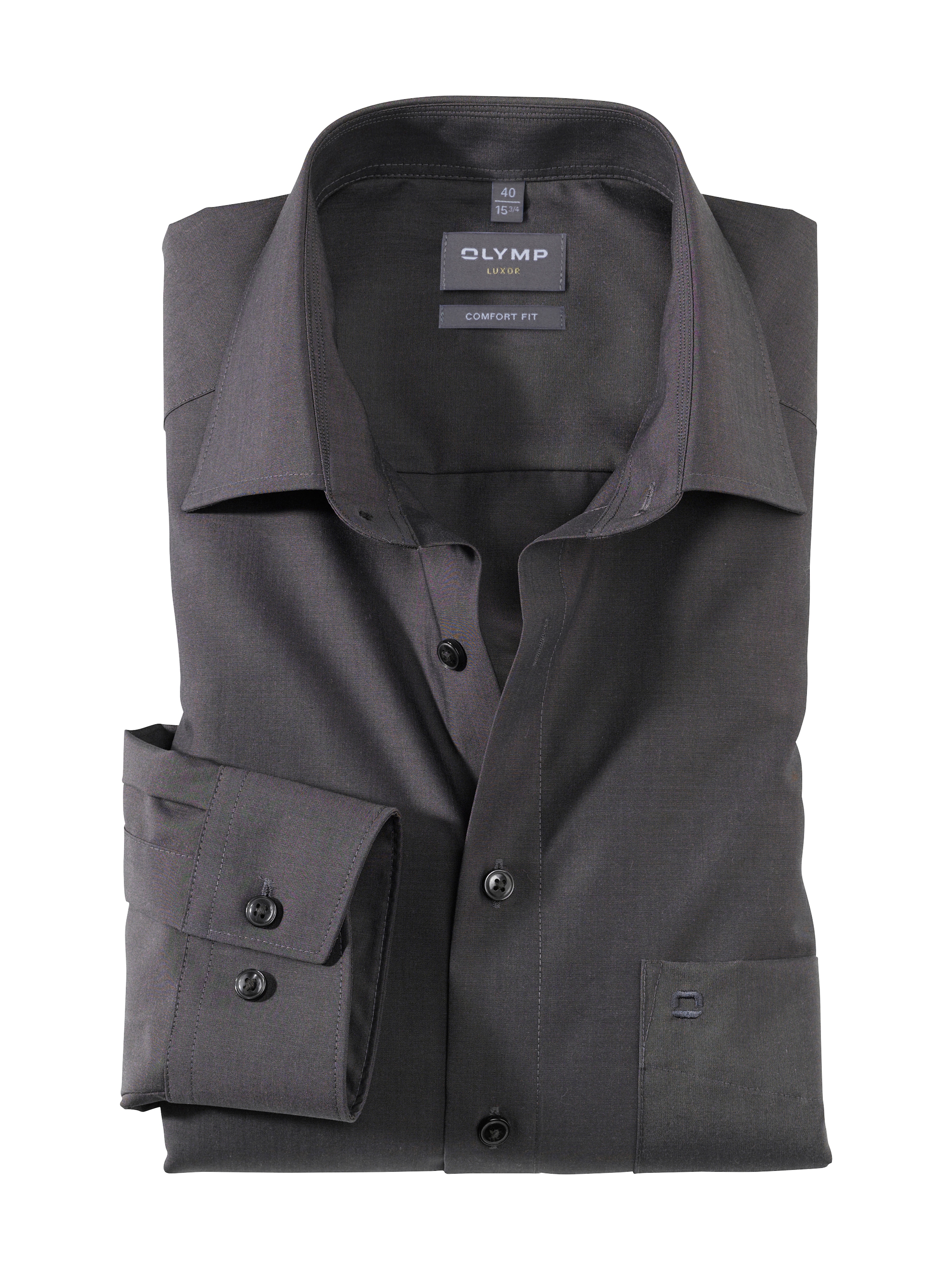 Image of OLYMP Businesshemd "Luxor comfort fit" unifarben, bügelfrei, mit Brusttasche