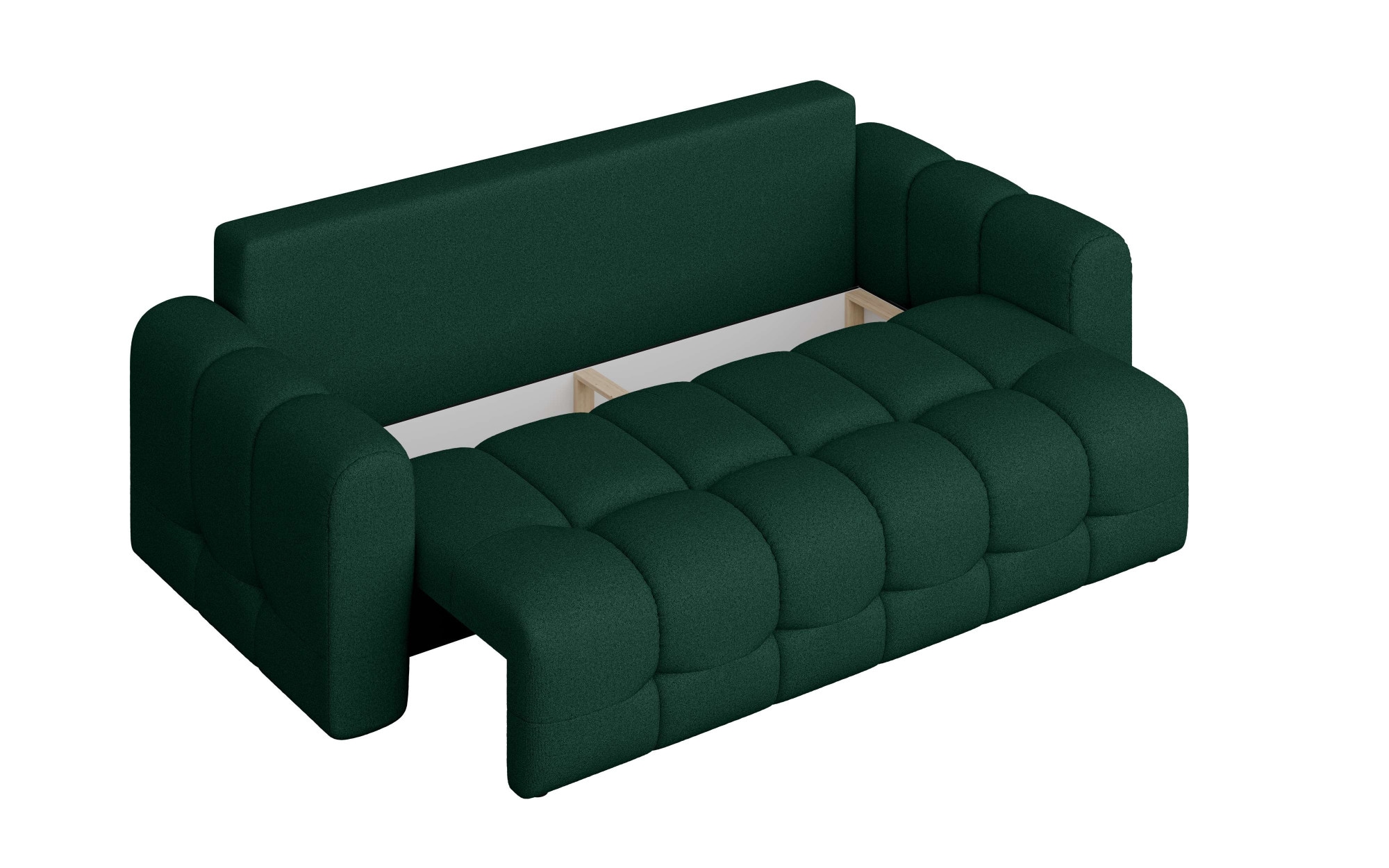 INOSIGN 3-Sitzer »Manilla, wahlweise mit Bettfunktion, B/T/H 265/117/91 cm«, mit Wellenunterfederung, in verschiedenen Materialien und Farben