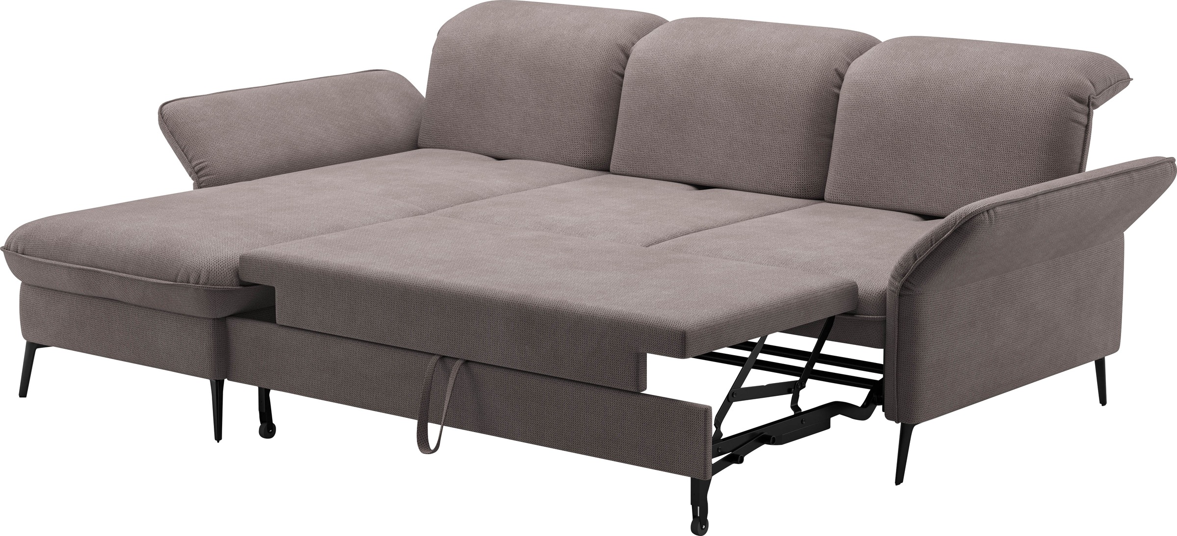 sit&more Ecksofa »Emely, inkl. Sitztiefenverstellung«, wahlweise mit Bettfunktion,Bettkasten,Kopf- & Armteilverstellung