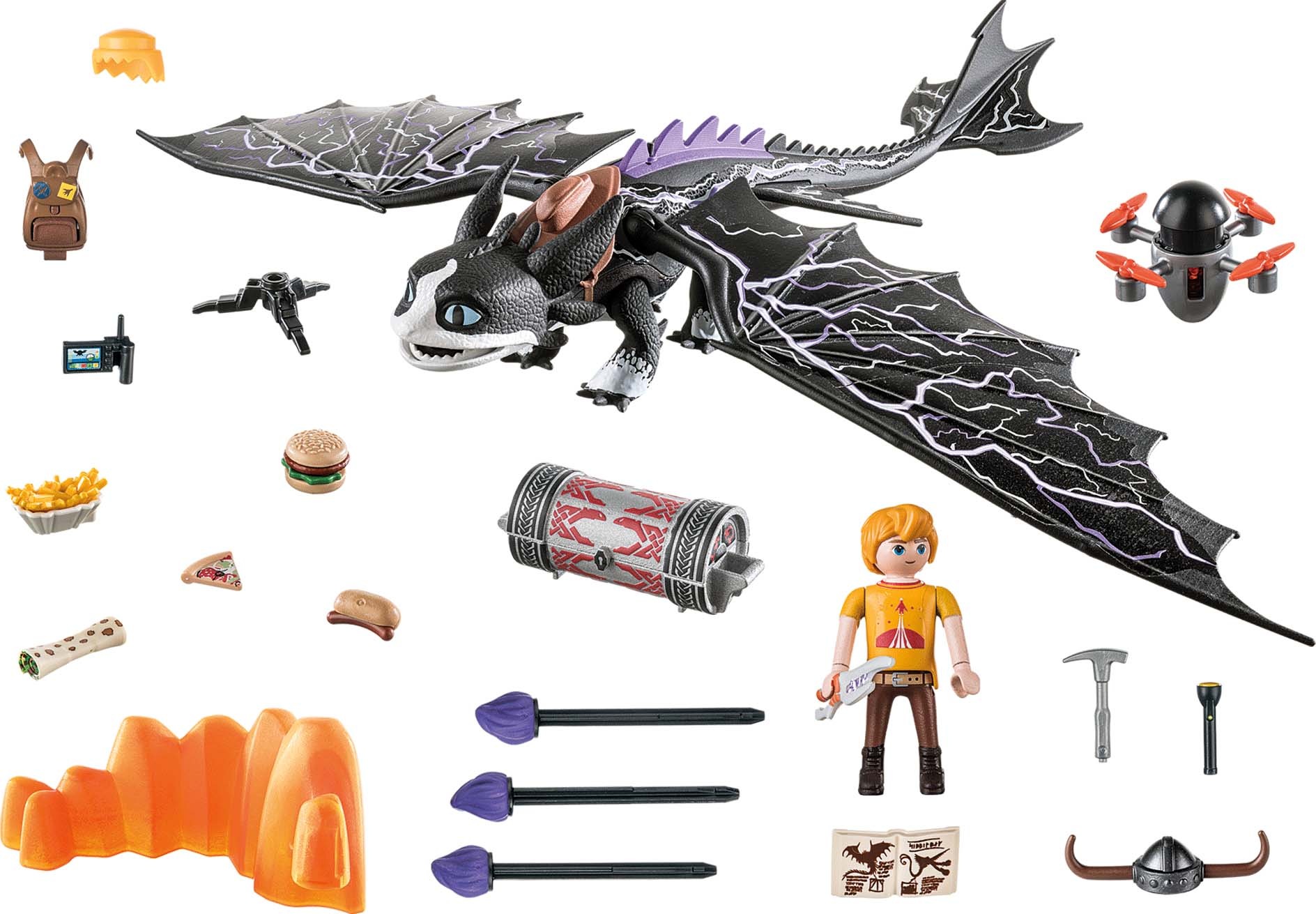 Image of Playmobil® Konstruktions-Spielset »Dragons: The Nine Realms - Thunder & Tom (71081)«, (39 St.), Made in Germany bei Ackermann Versand Schweiz