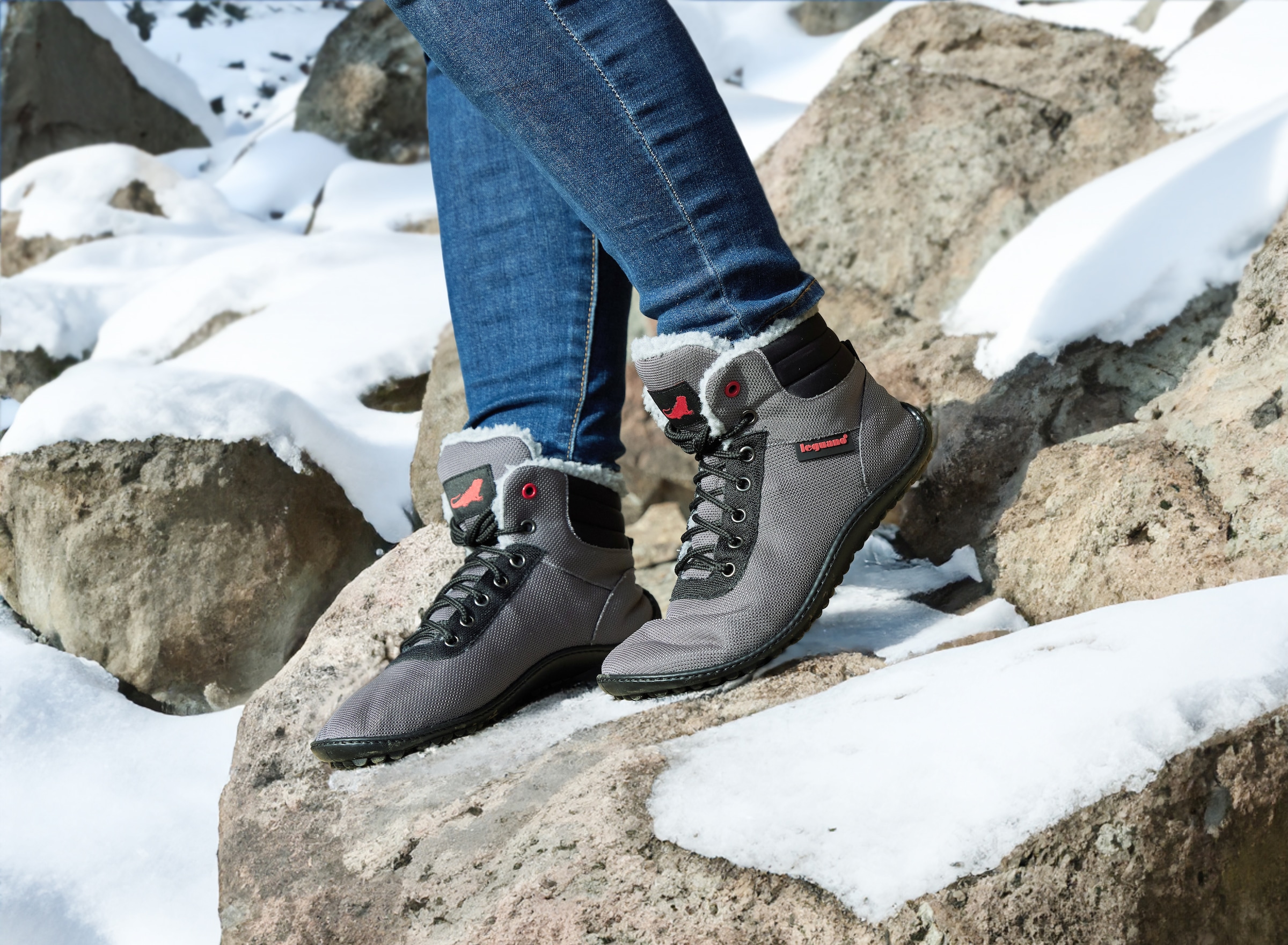 Leguano Barfussschuh »KOSMO«, Bequemschuh, Schnürboots mit einzigartiger Halbkugel-Laufsohle