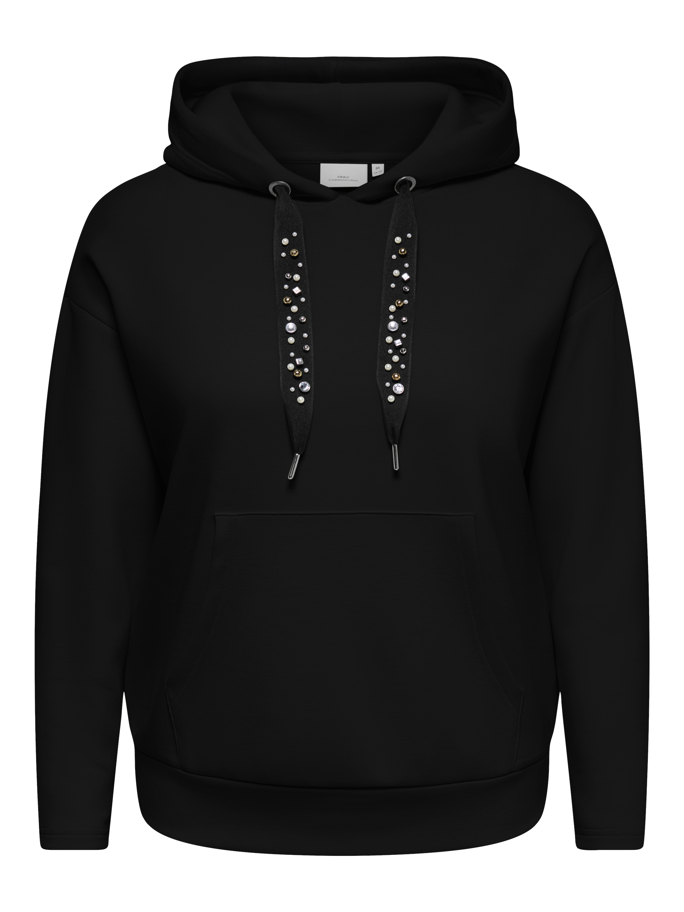 ONLY CARMAKOMA »CARSCARLETT FANCY L/S SWT JRS«, mélange de matériaux
