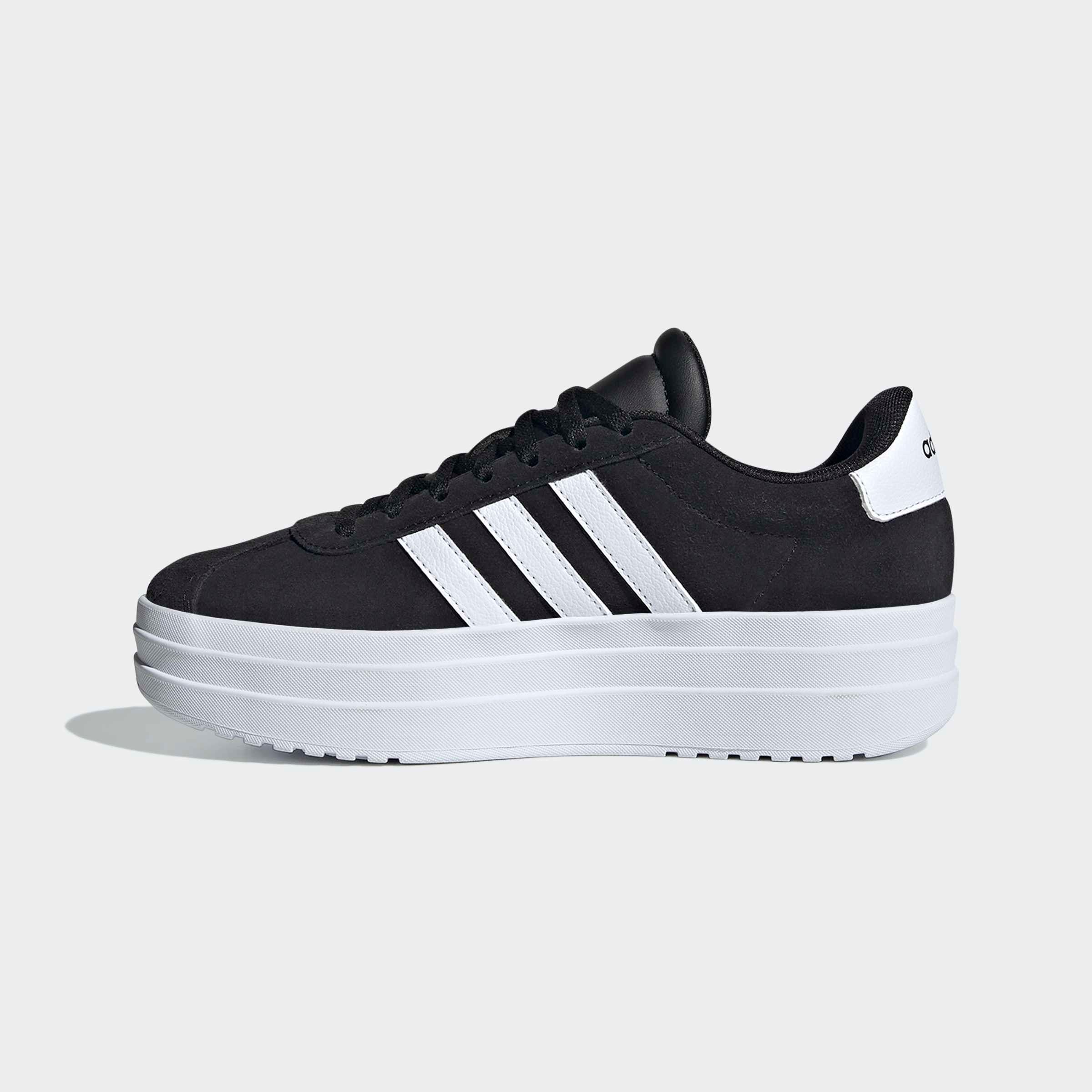 adidas Sportswear Plateausneaker »VL COURT BOLD LIFESTYLE KIDS«, Design auf den Spuren des adidas Gazelle Bold
