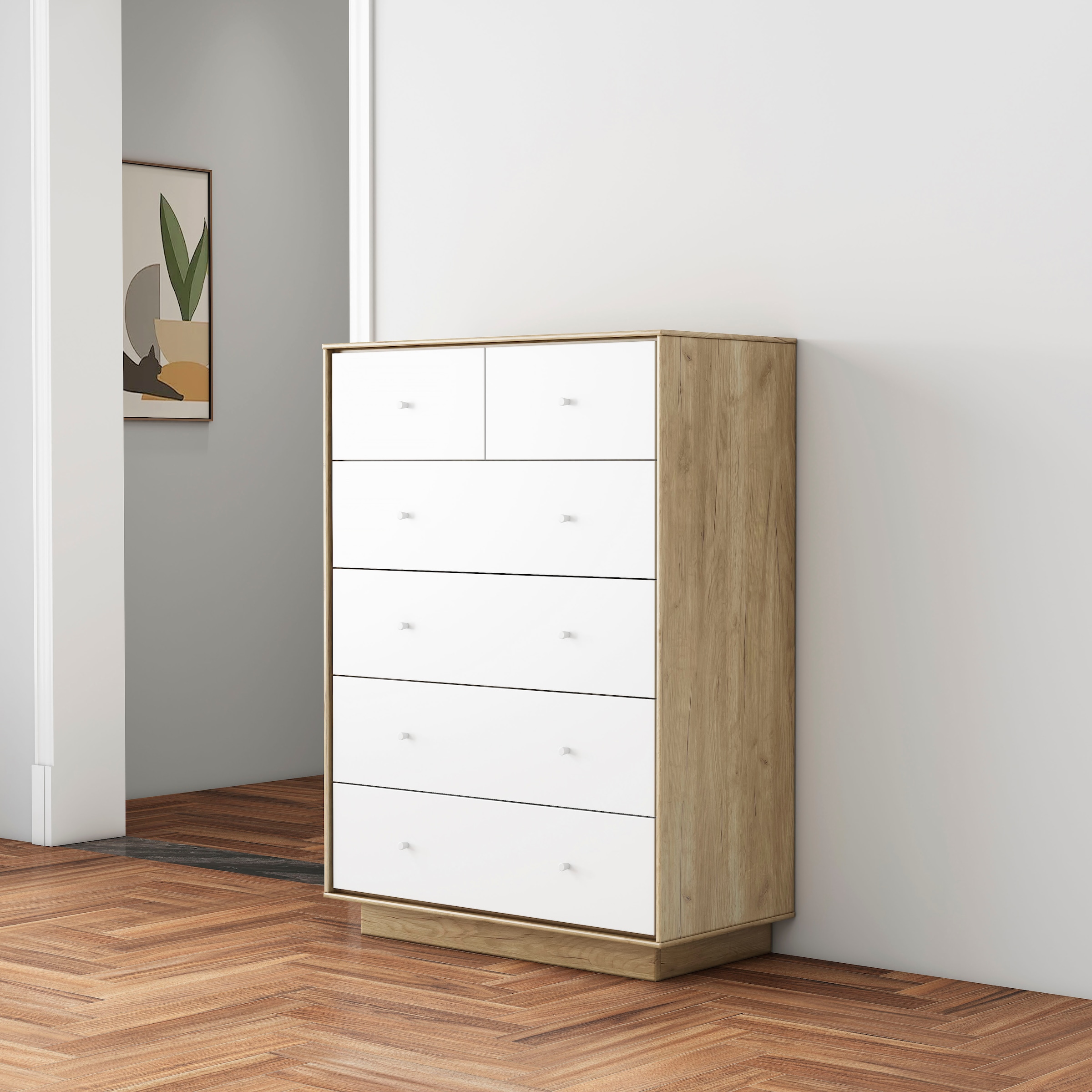 GOODproduct Kommode »Blaire« kratzfeste Melaminoberfläche, ABS-Kanten und FSC-zertifiziertem Holz