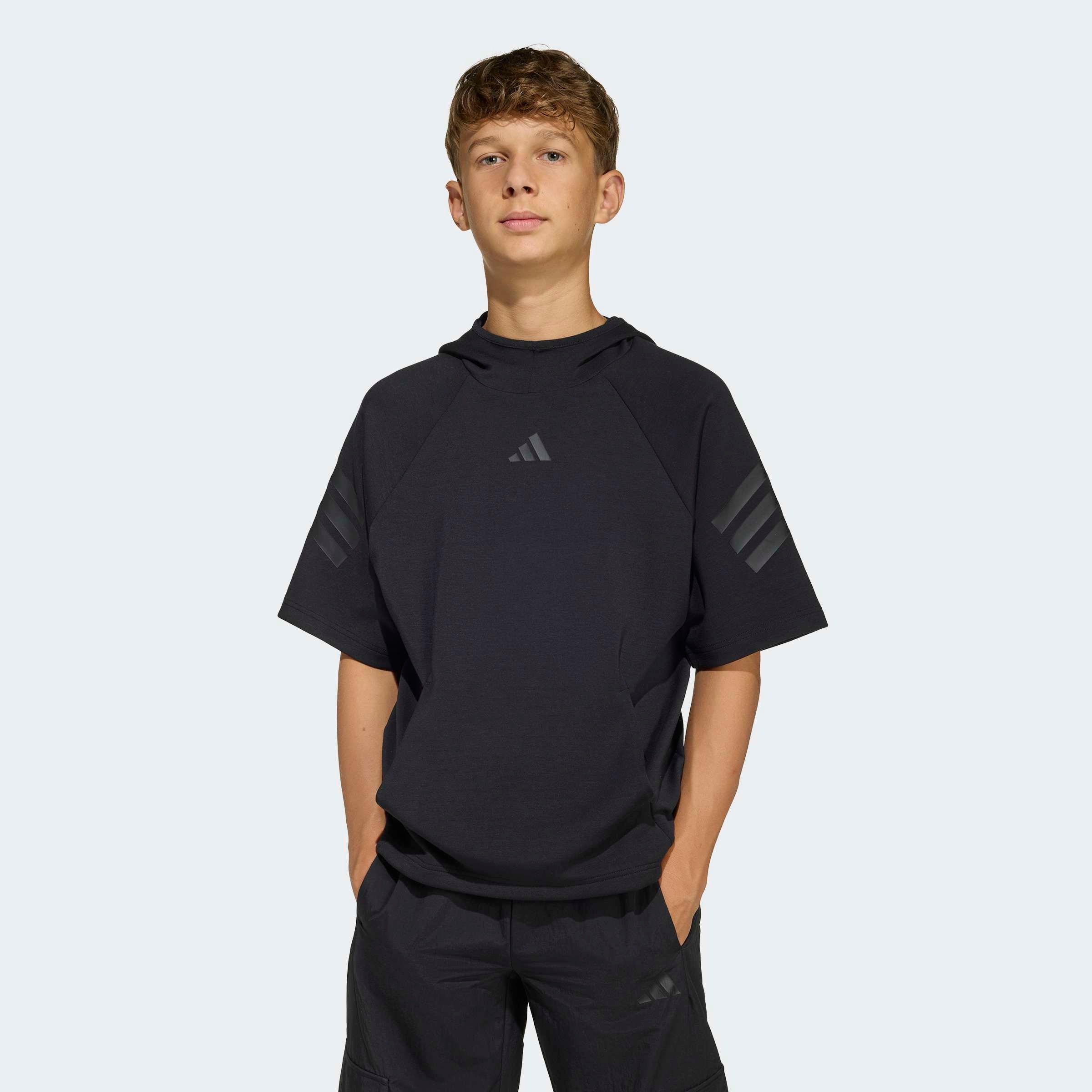 adidas Sportswear Sweat à capuche »FUTURE ICONS 3-STREIFEN KURZARM-HOODIE«
