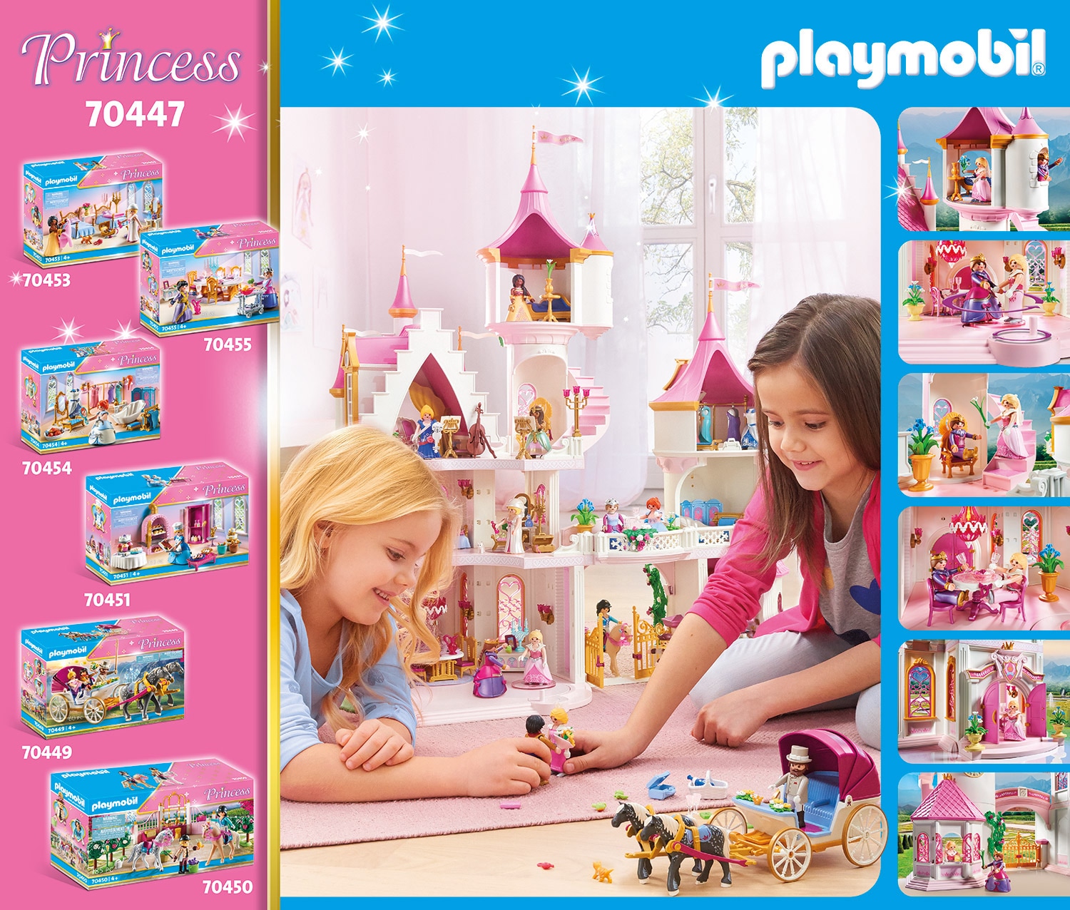 Playmobil® Konstruktions-Spielset »Grosses Prinzessinnenschloss (70447), Princess«, (644 St.), Made in Germany