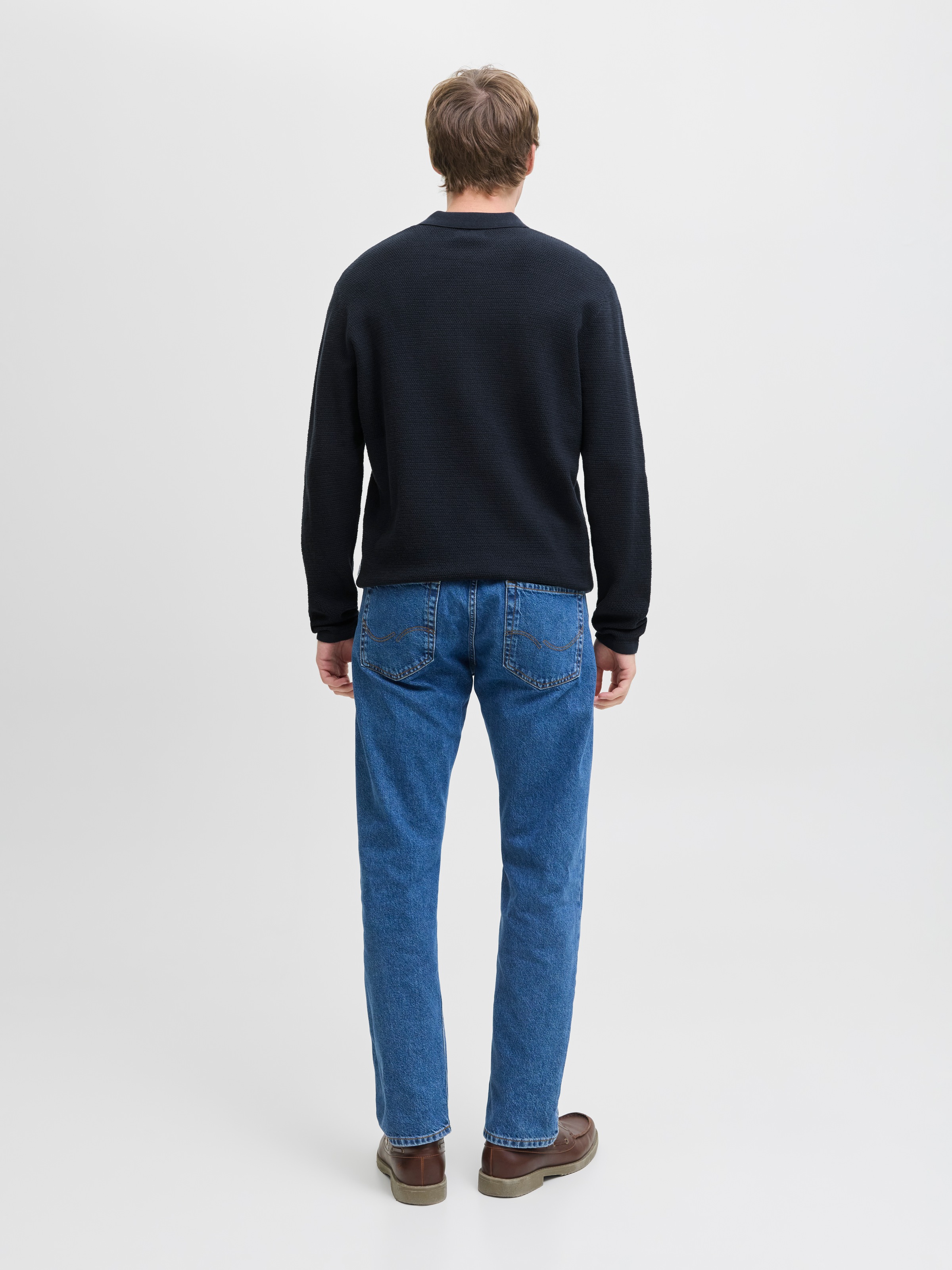 Jack & Jones Strickpullover »JJEGEORGE KNIT POLO LS SN«