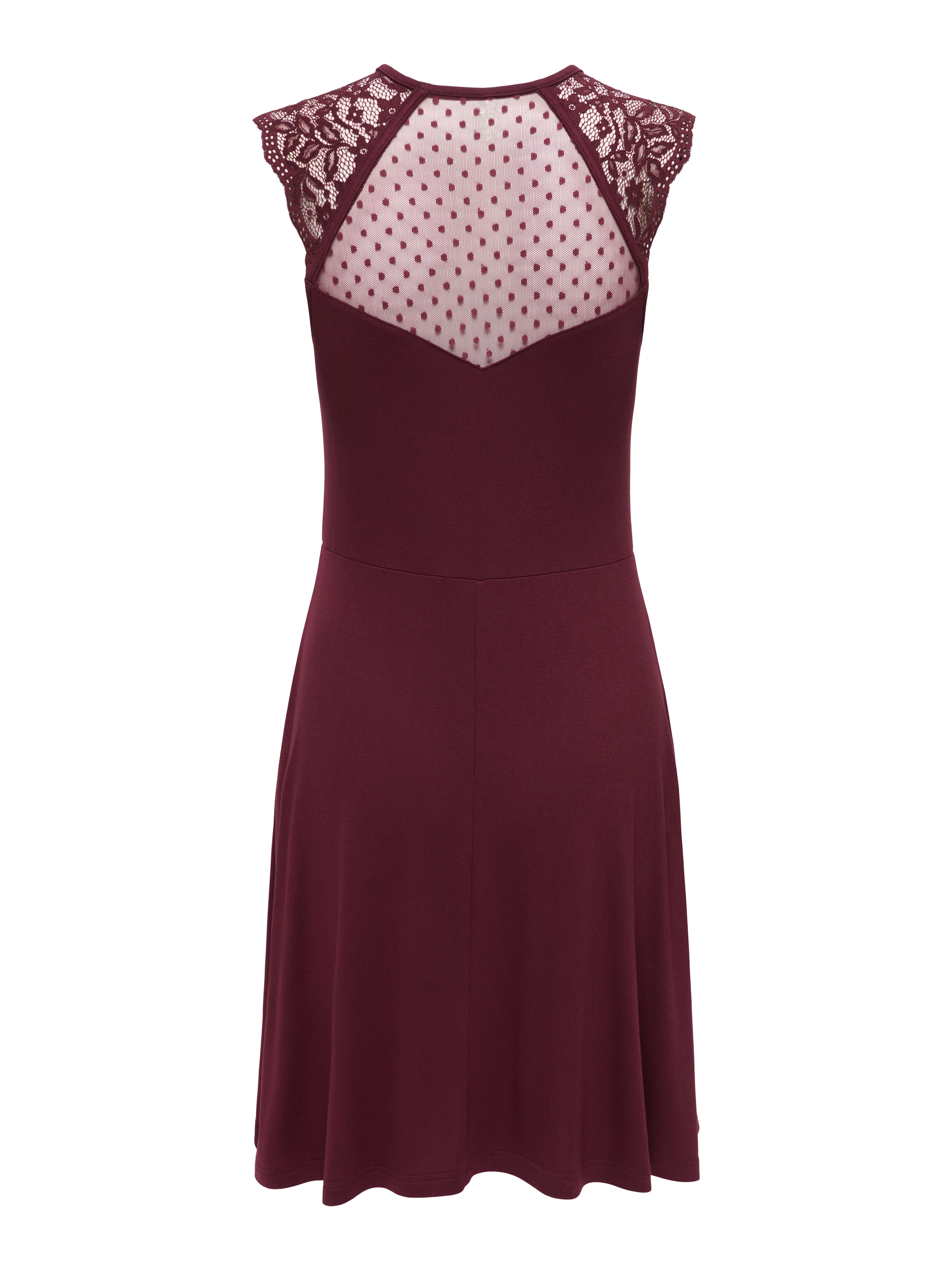 ONLY Spitzenkleid »ONLEMILIE S/L FIT AND FLARED DRES CS JRS« Viskosemischung, regular fit