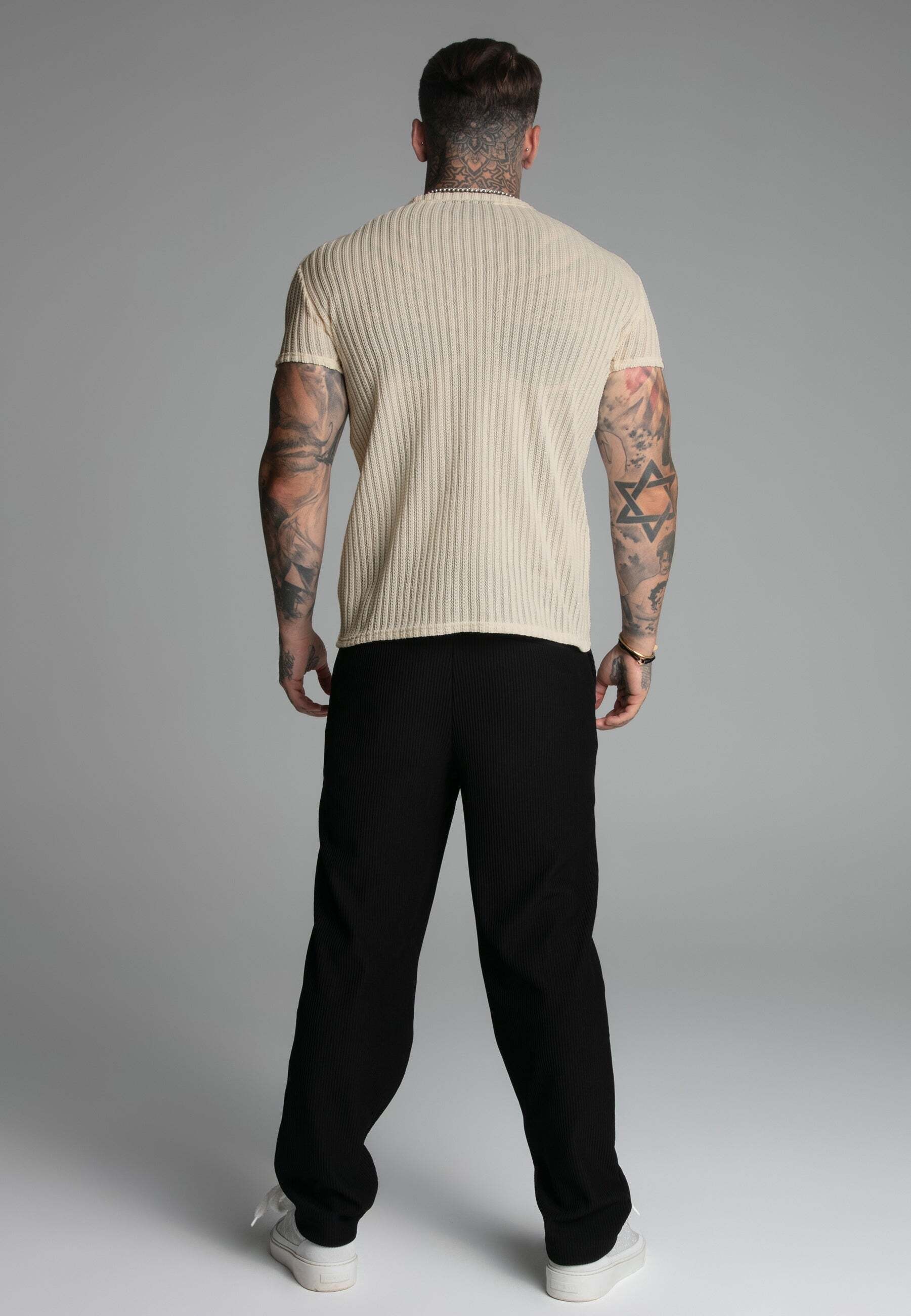 Siksilk T-Shirt »Siksilk T-Shirt Textured Muscle Fit T-Shirt«