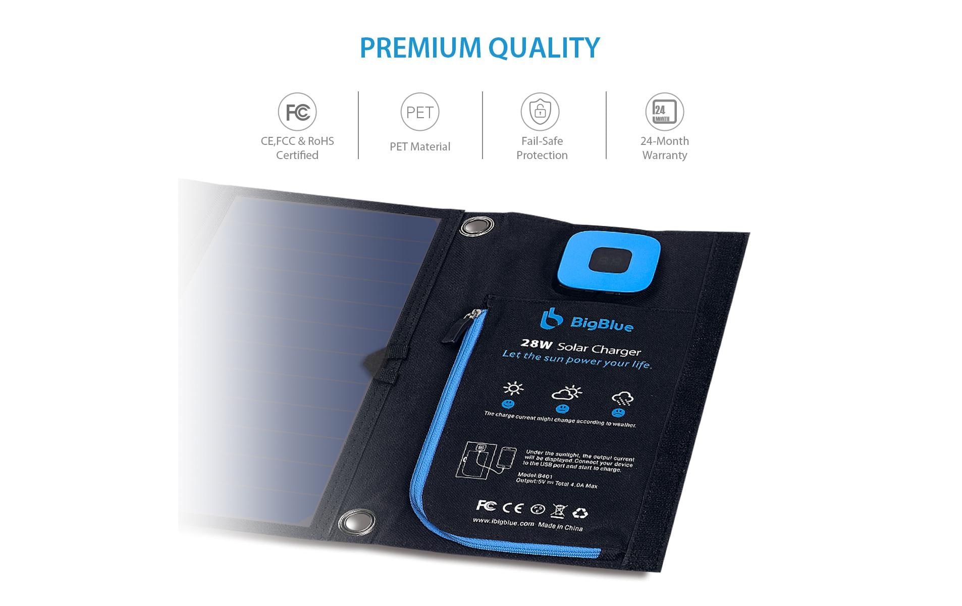 Solarladegerät »BigBlue Solar B401E 28 W USB«