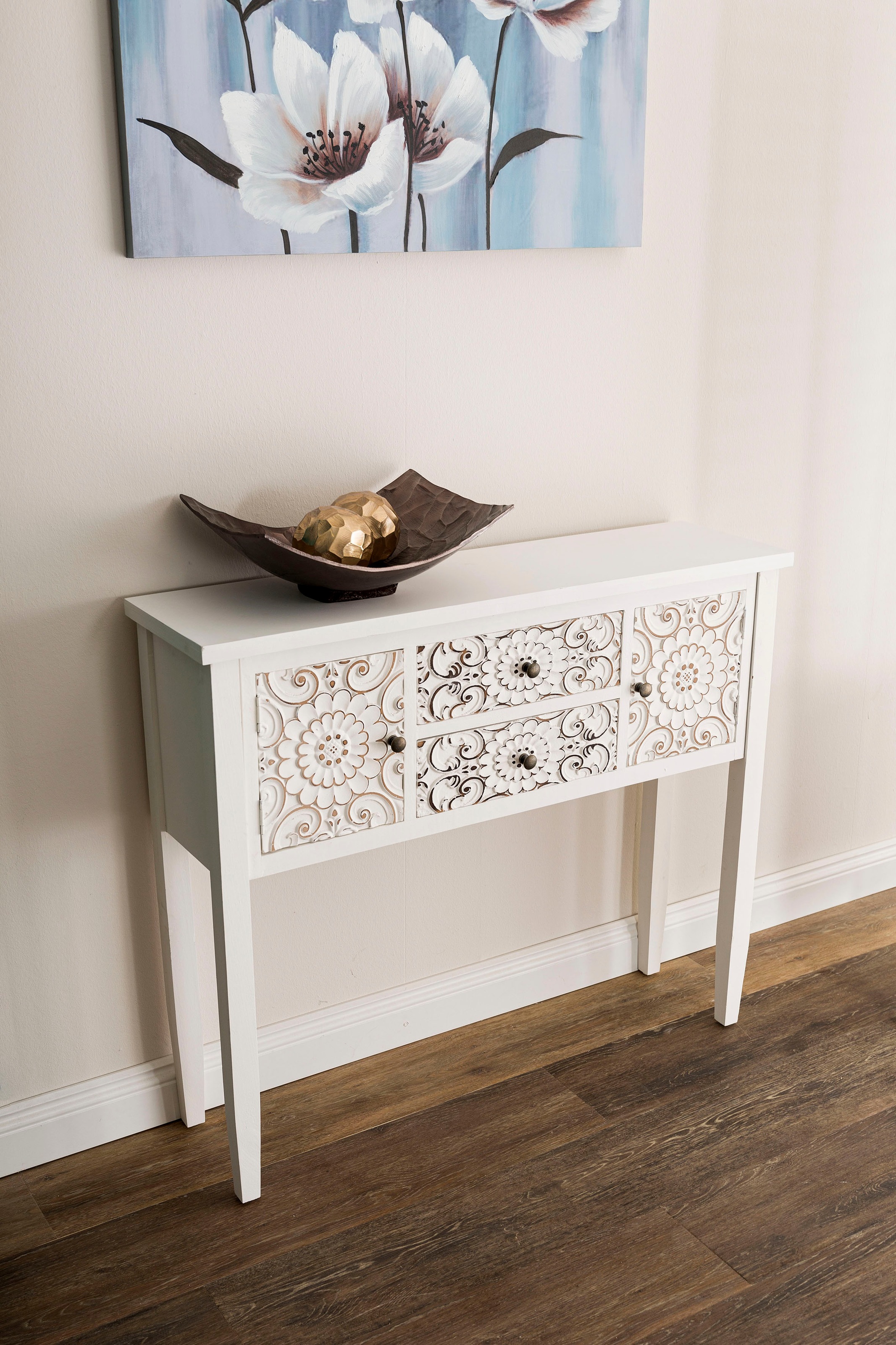 Image of my Flair Konsole »Felicitas«, Konsole im orientalischem Design, 2 schubladen und doppelter Ablagfläche bei Ackermann Versand Schweiz