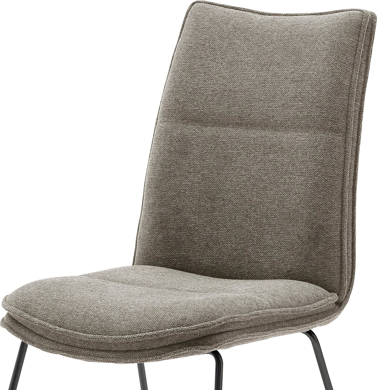 MCA furniture Stuhl »Hampton«, (Set), 2 St., Chenilleoptik, 2er Set, mit Griff, Belastbarkeit 120 Kg, Sitzhöhe ca. 49 cm