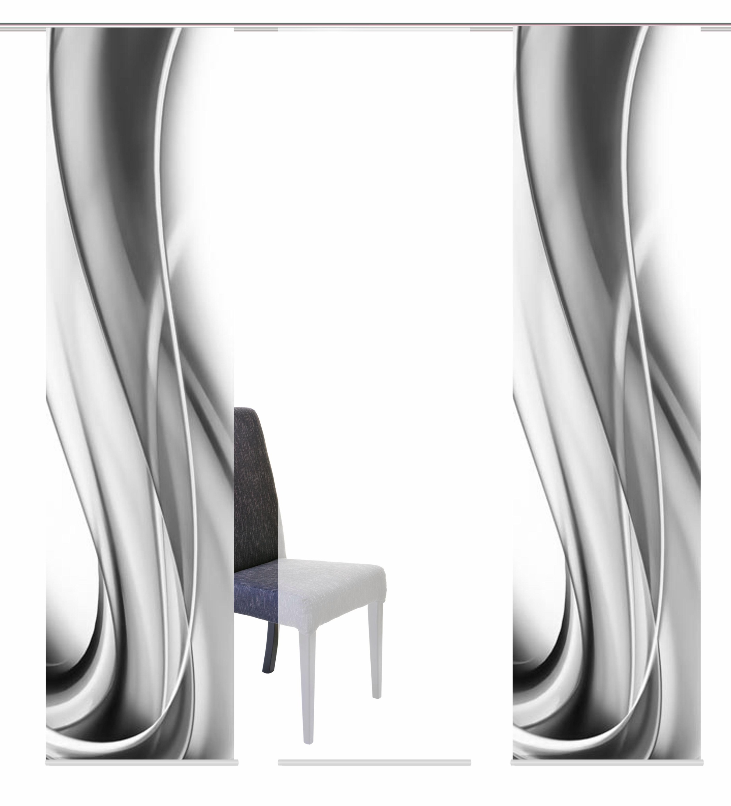 Image of HOME WOHNIDEEN Schiebegardine »ONDAR«, (3 St.), HxB: 245x60, inkl. Befestigungszubehör bei Ackermann Versand Schweiz