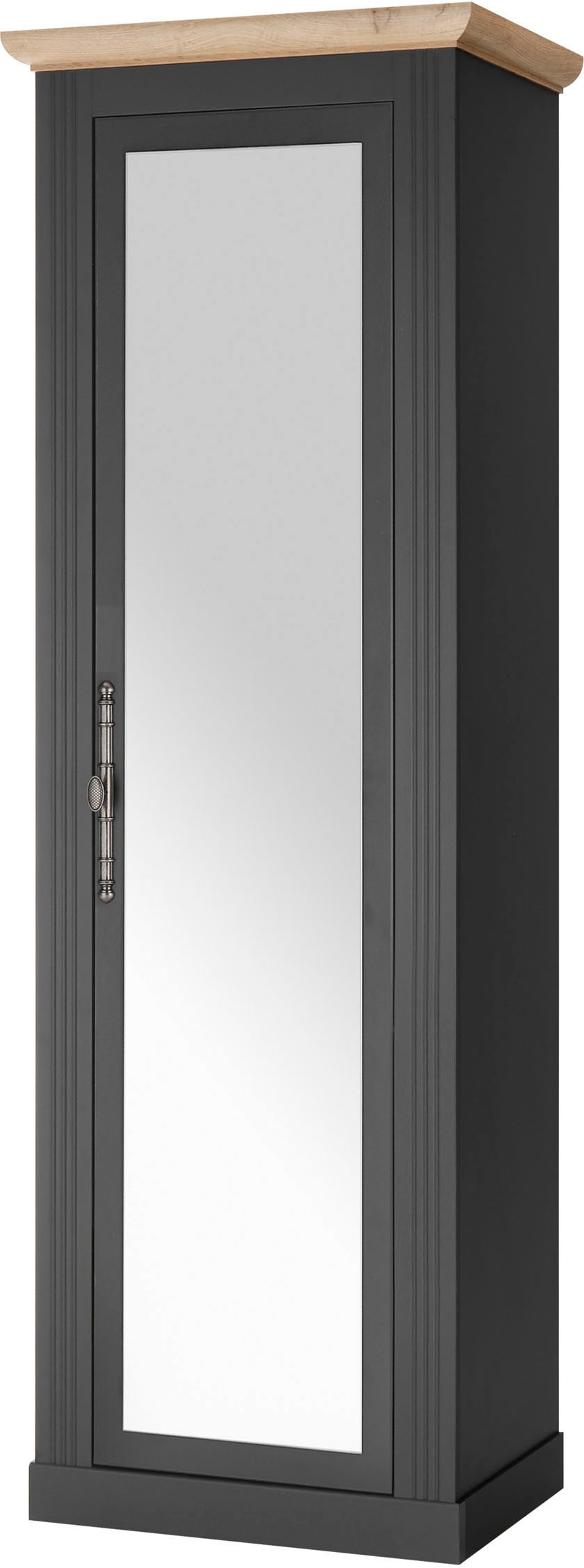 Image of GOODproduct Schuhschrank "Westminster, Schrank im Landhausstil, Hochschrank, Garderobenschrank" Metallgriffe, mit Spiegeltür, viel Stauraum, in 2 Farben erhältlich