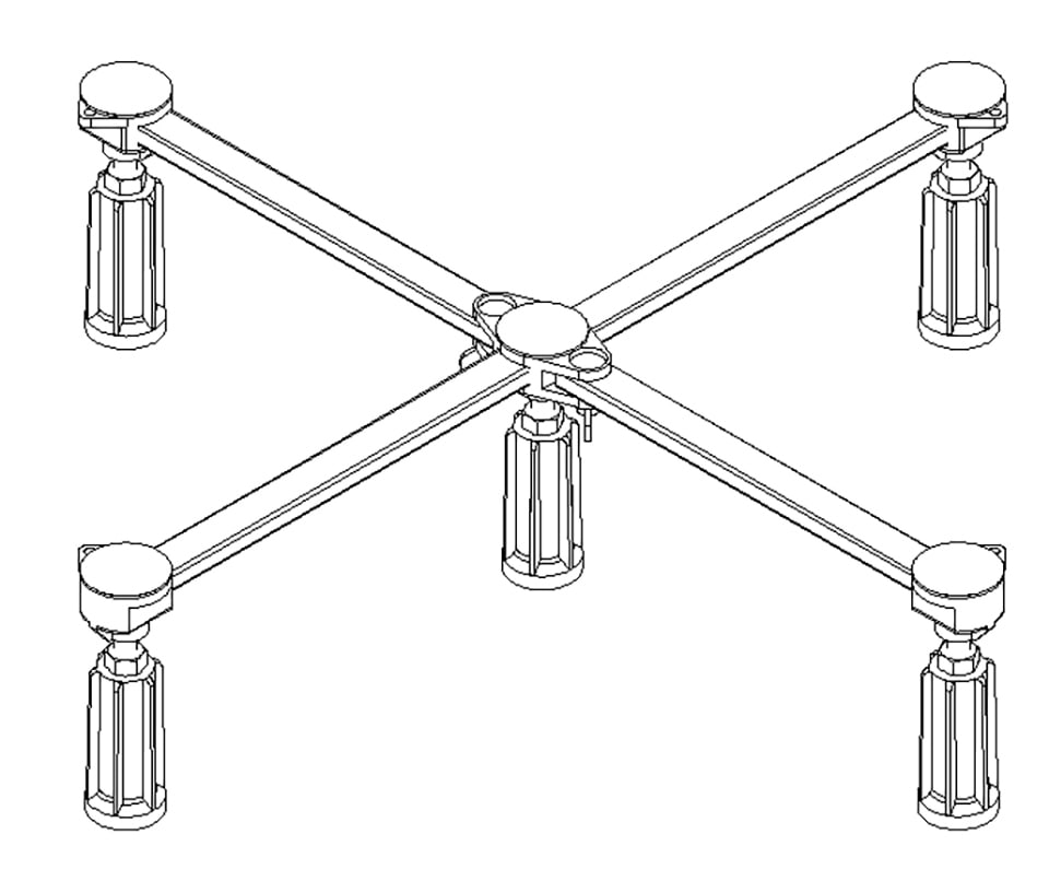 OTTOFOND Duschwannenfüsse »Universal«, (1 St.), für Stahl- und Acrylduschwannen