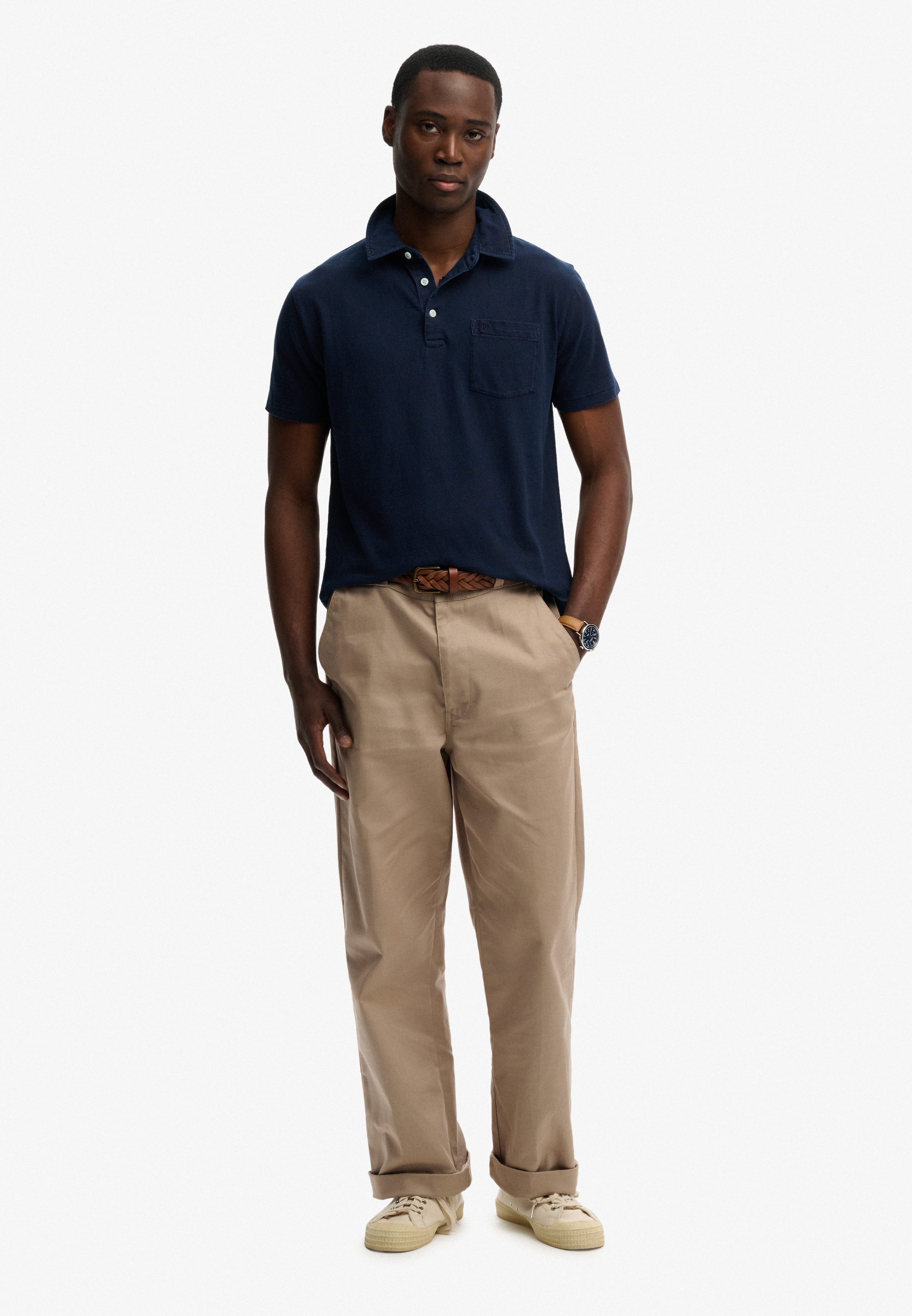 Superdry Poloshirt »CLASSIC COTTON LINEN POLO« aus tollem Baumwoll-Leinen-Mischgewebe