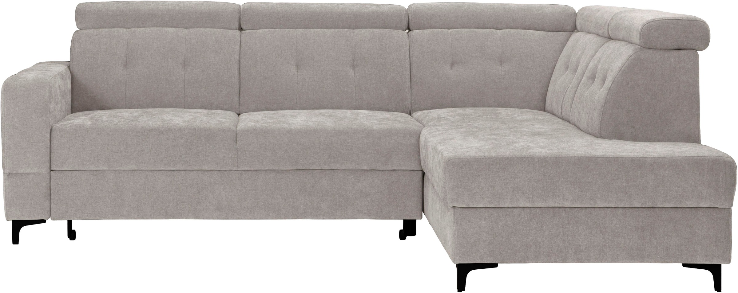 exxpo - sofa fashion Canapé d'angle »Monte, Kopfteile verstellbar, optional mit Bettfunktion & Bettkasten« L- Form, mit Kopfteilverstellung, optional Bettfunktion und Bettkasten