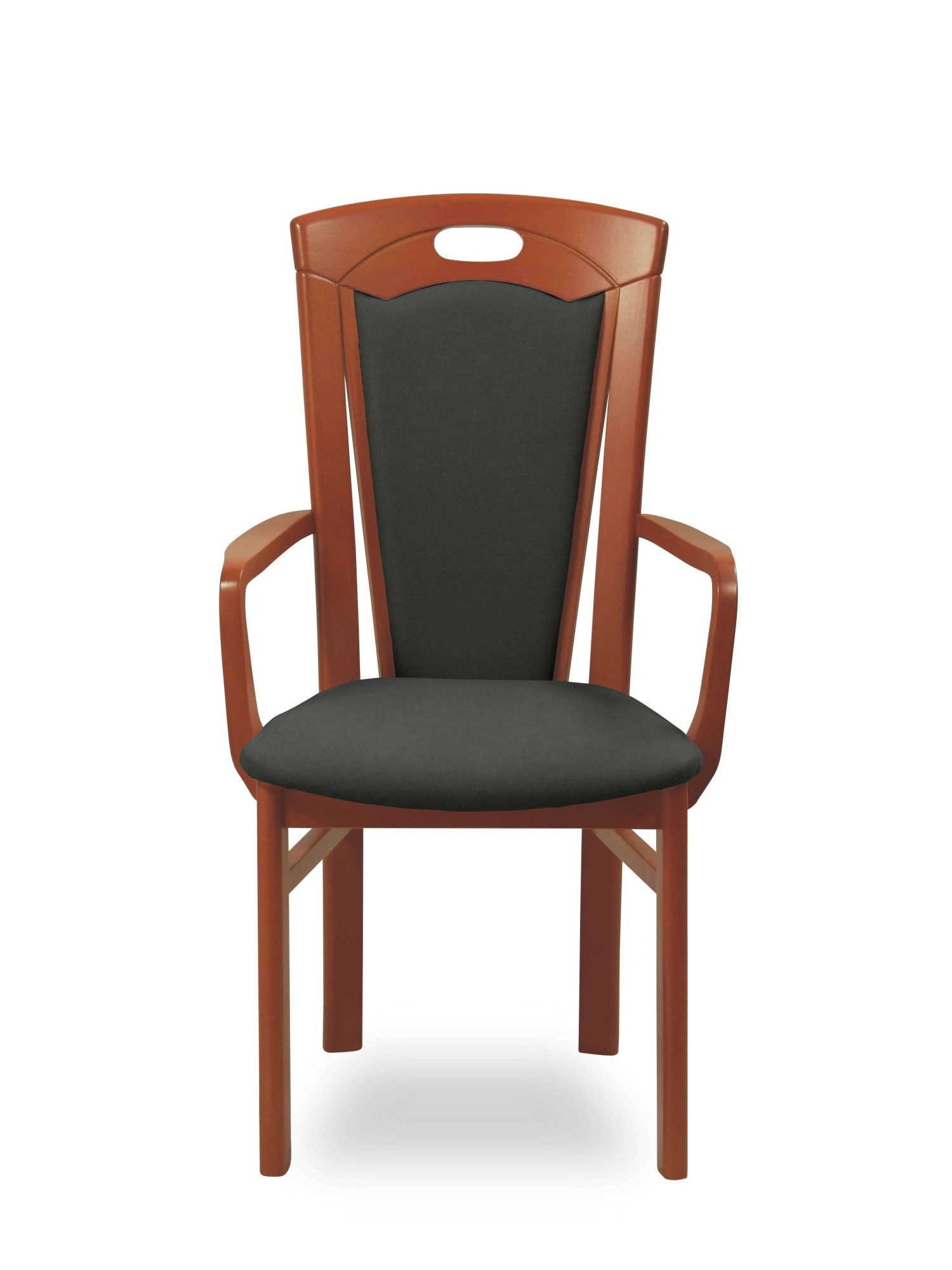 Home affaire Esszimmerstuhl »FERDI, Armlehnstuhl, Made in Italy, Massivholz« () 1 Stk.Bezug Feinstruktur (wasser-und fleckabweisend) oder Struktur