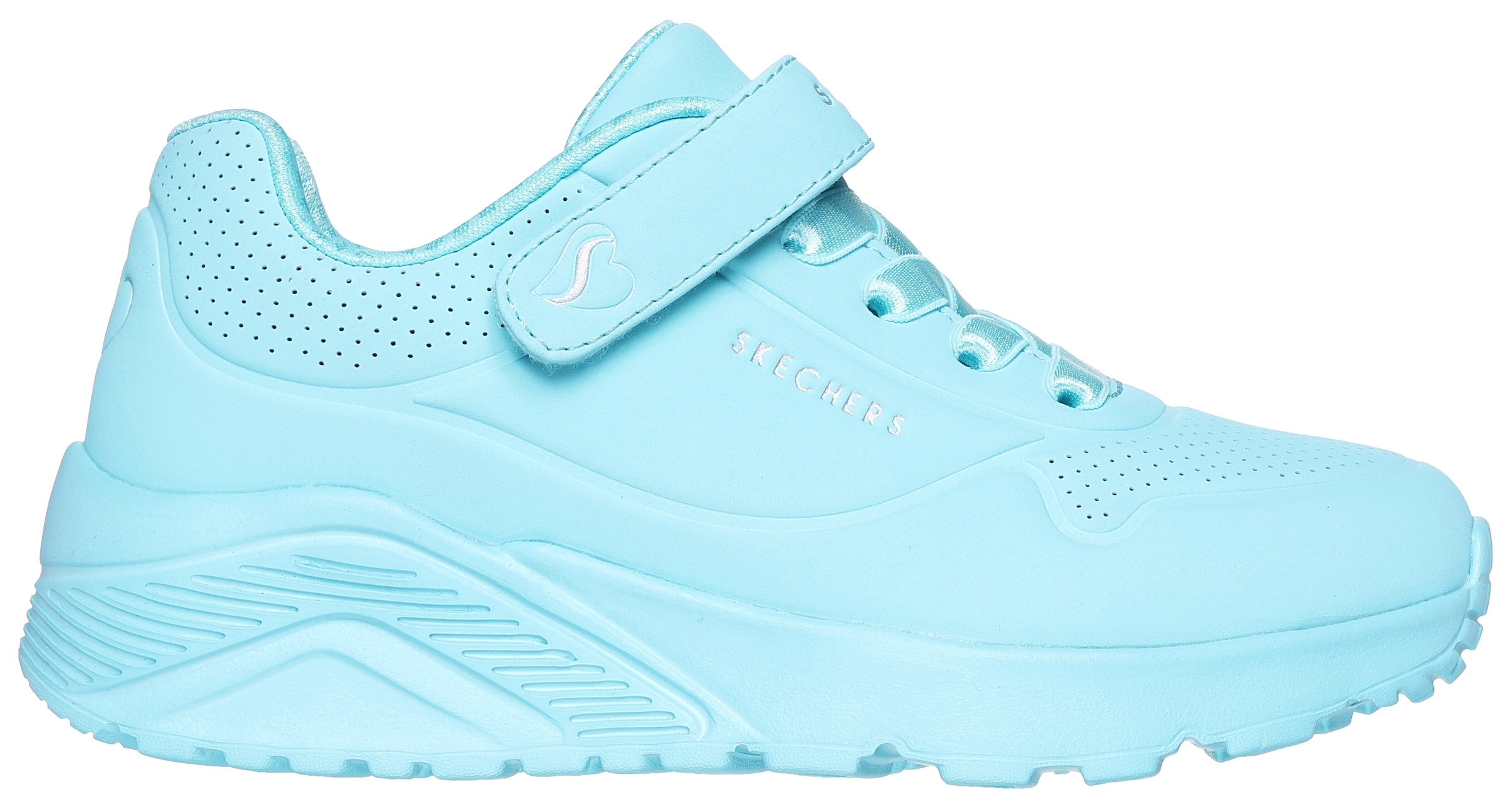 Skechers Sneaker »UNO LITE«, Plateausneaker, Retro Sneaker, Klettschuh im Monochrome Look