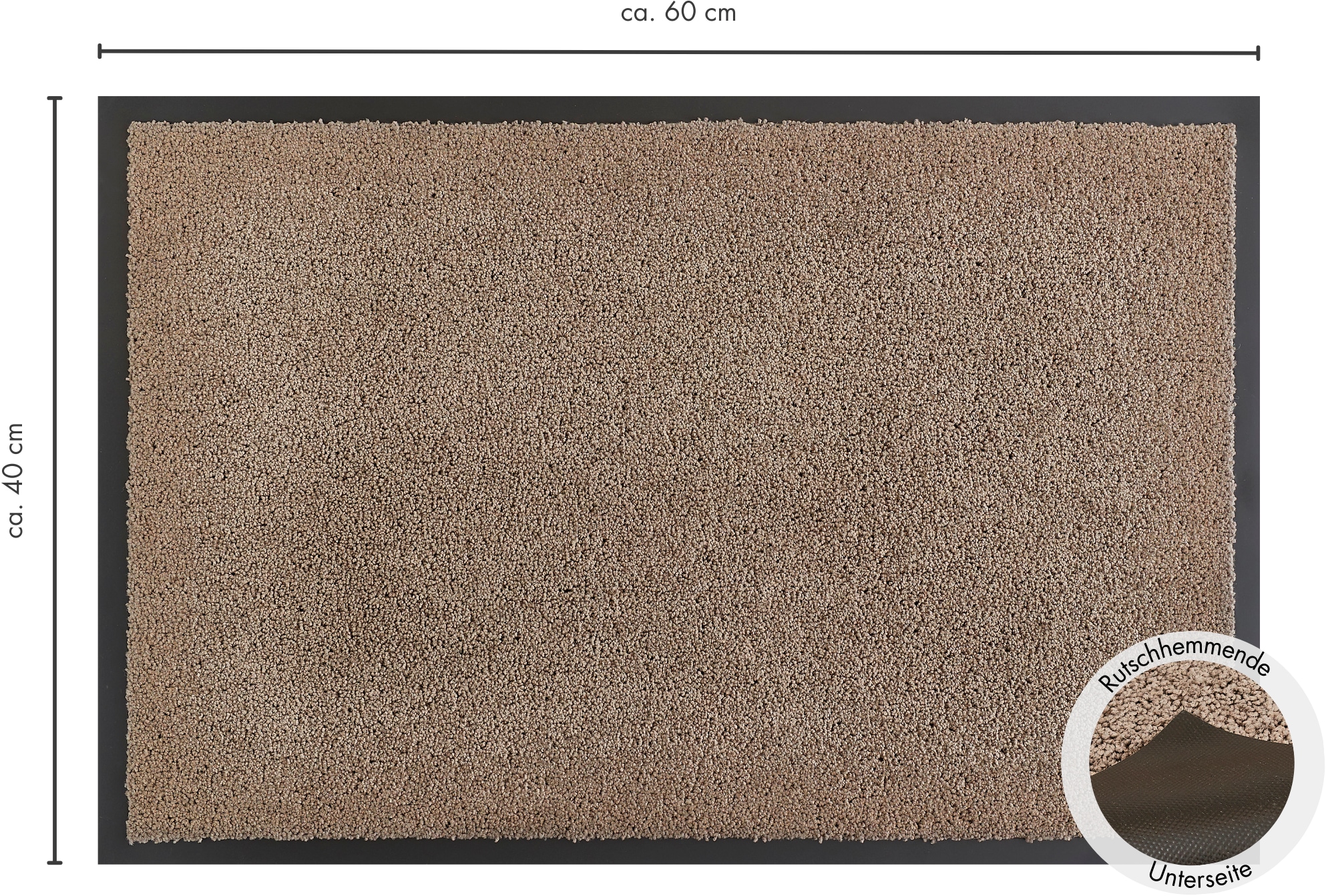 Andiamo Fussmatte »Verdi, Made in Netherlands«, rechteckig, 6 mm Höhe, Schmutzfangmatte, auch für überdachten Aussenbereich geeignet, waschbar