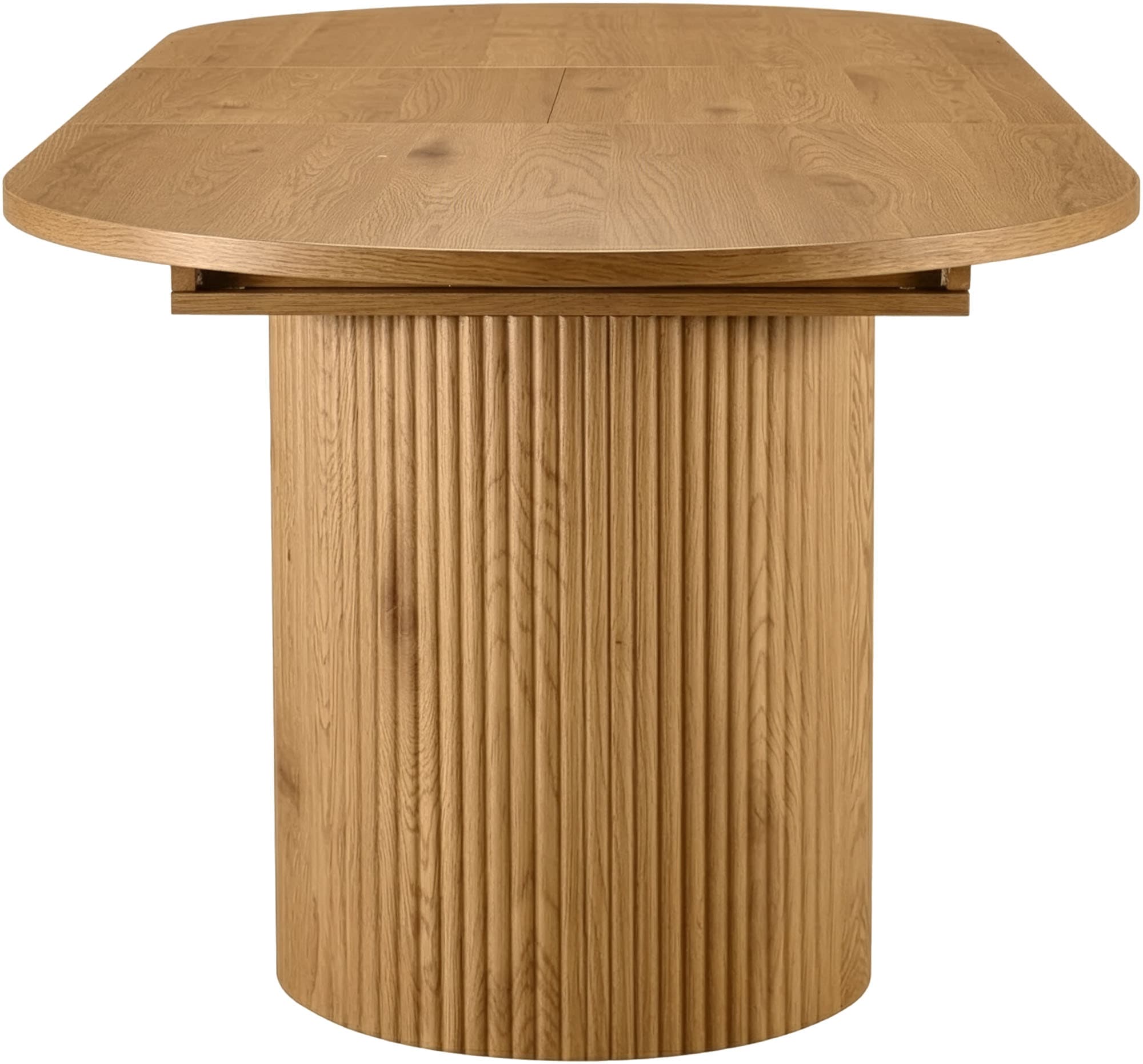 GOODproduct Table de salle à manger »Gartempe« extensible 160-210 cm, extension synchronisée, incl. tablette, largeur 90cm