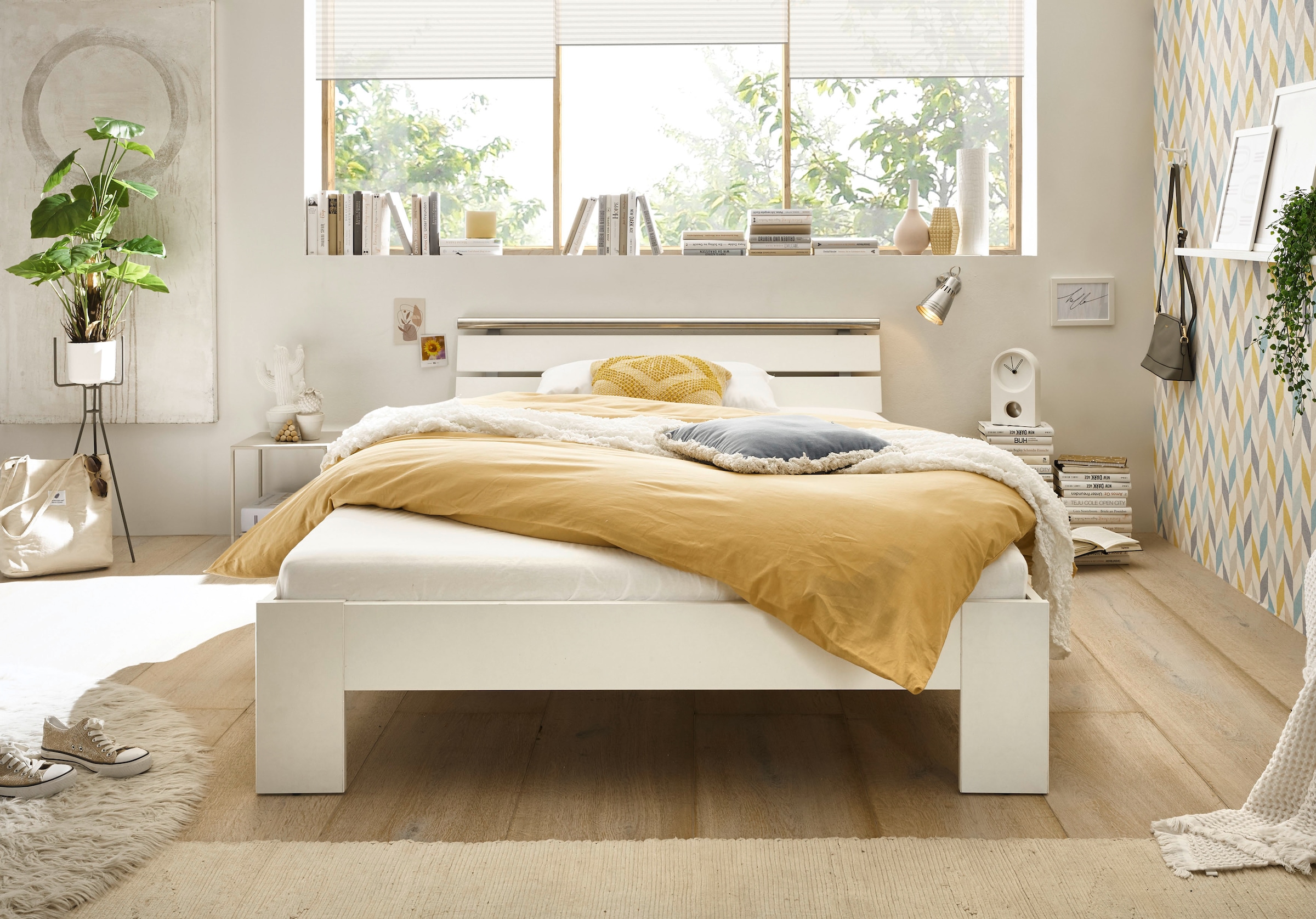 Schlafkontor Futonbett »Nizza«, Breite 140 cm, mit XXL Belastbarkeit bis zu 200 kg
