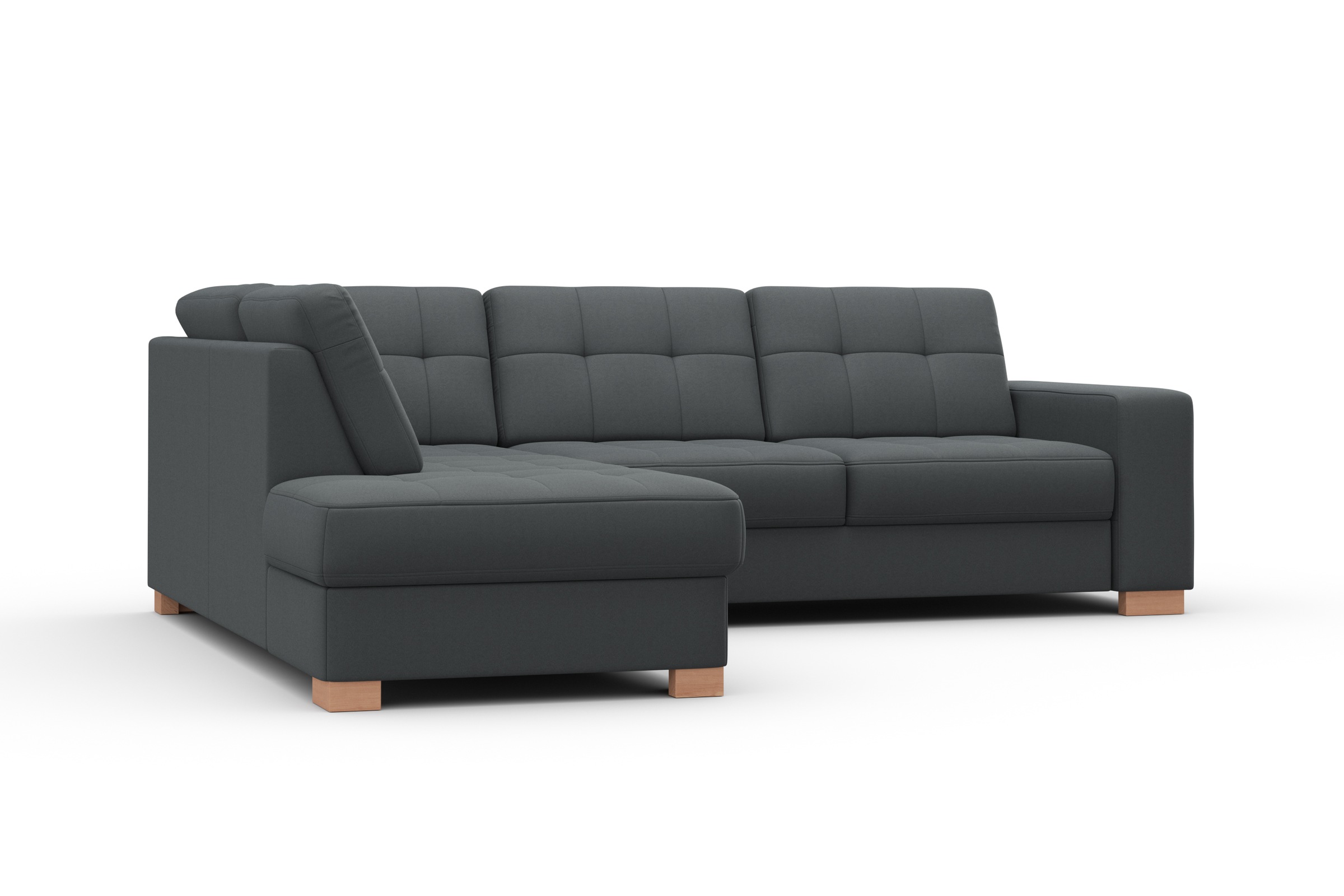 sit&more Ecksofa »Quincy L-Form«, wahlweise mit Bettfunktion und Bettkasten
