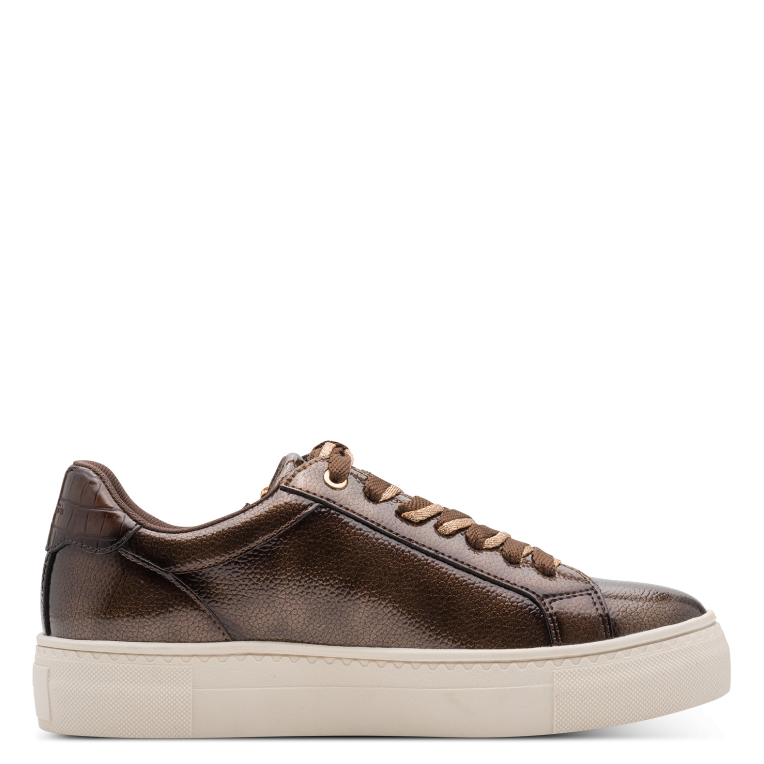 Tamaris Baskets à plateforme  Chaussure de loisir, chaussure basse, chaussure à lacets avec pendentif logo T