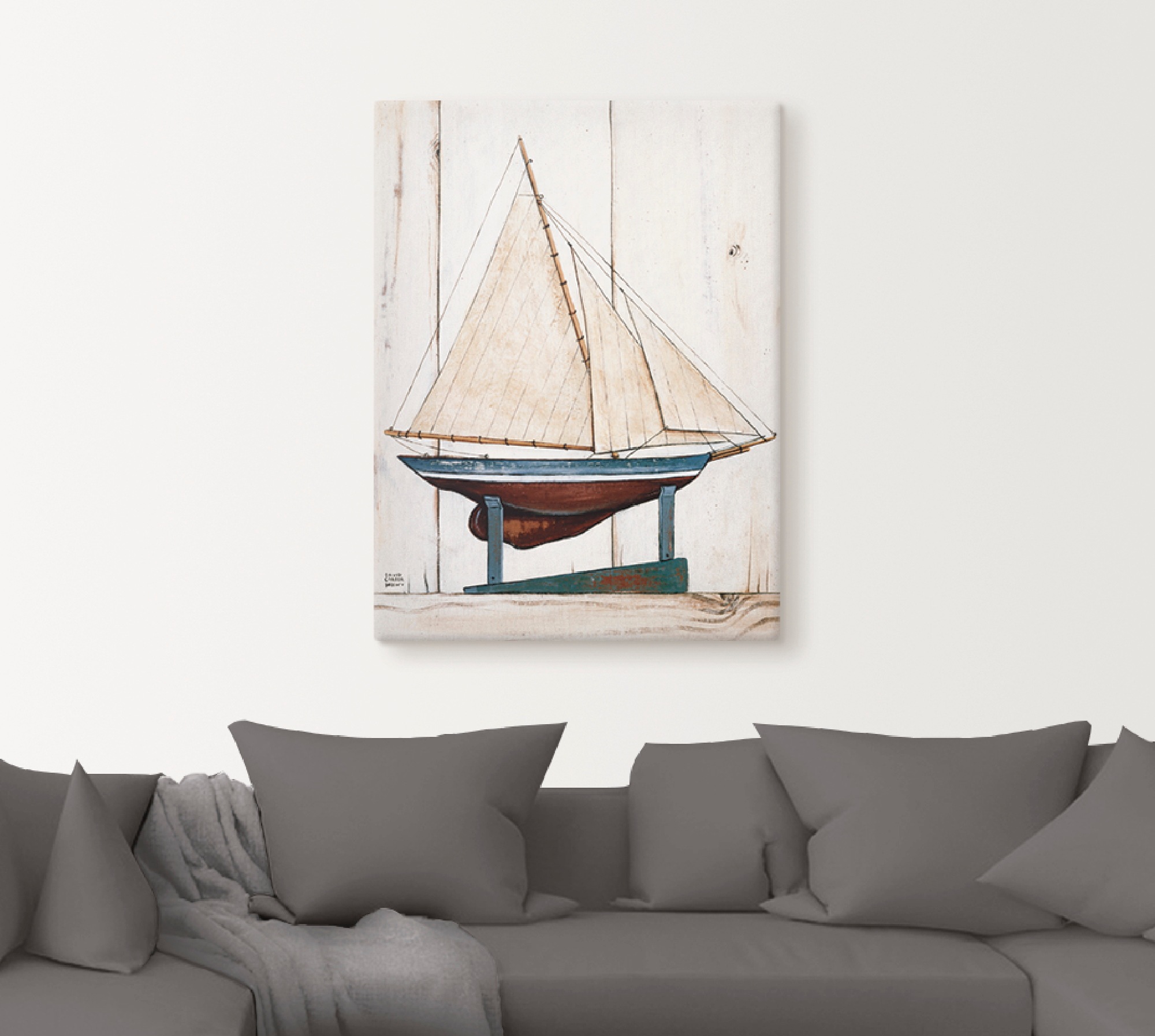 Artland Tableau sur toile »Rennjacht« 1 cuis tlg. auf Holzrahmen gespannt
