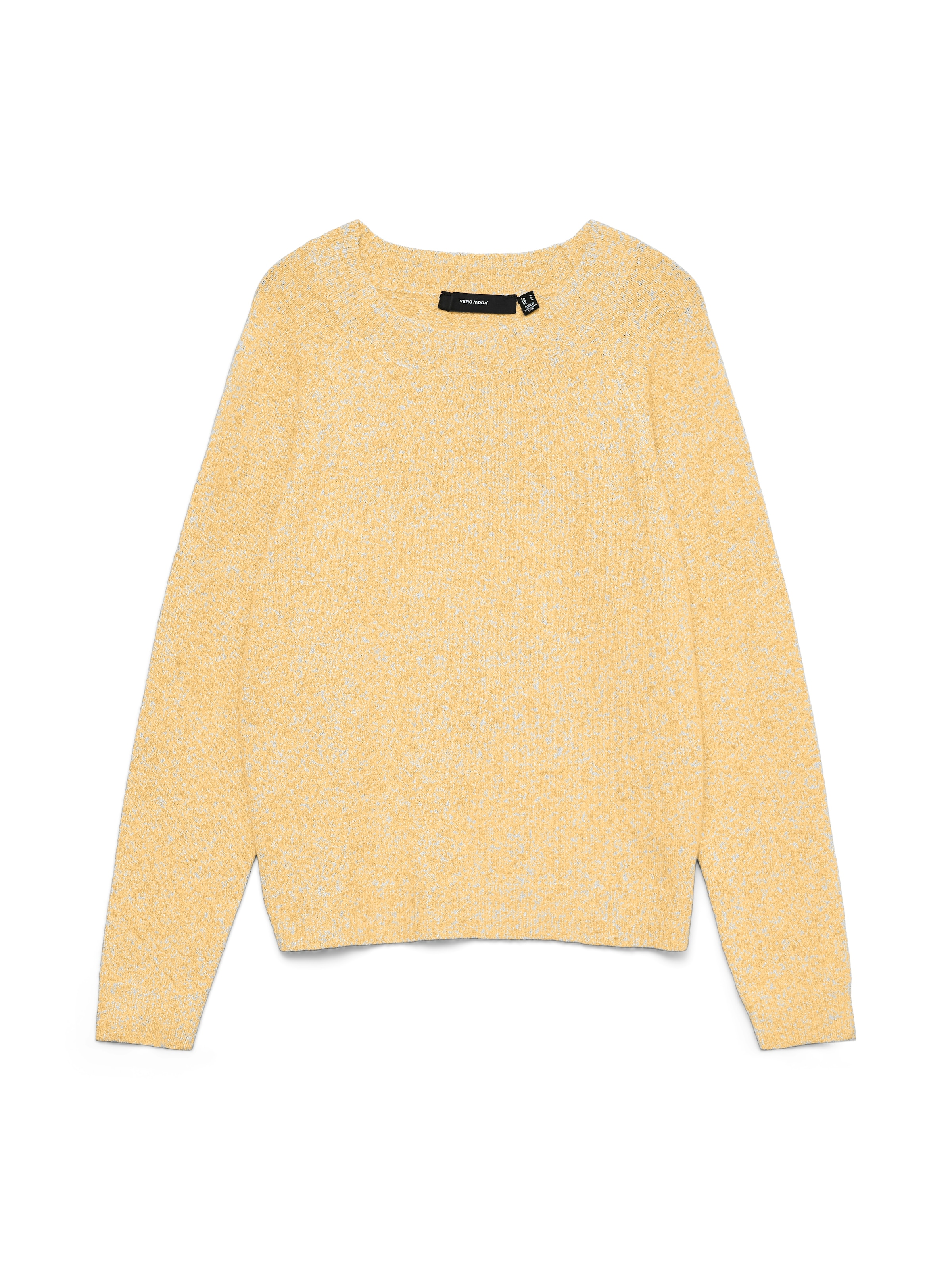Vero Moda »VMDOFFY LS O-NECK BLOUSE GA NOOS« Materialmix, regular fit