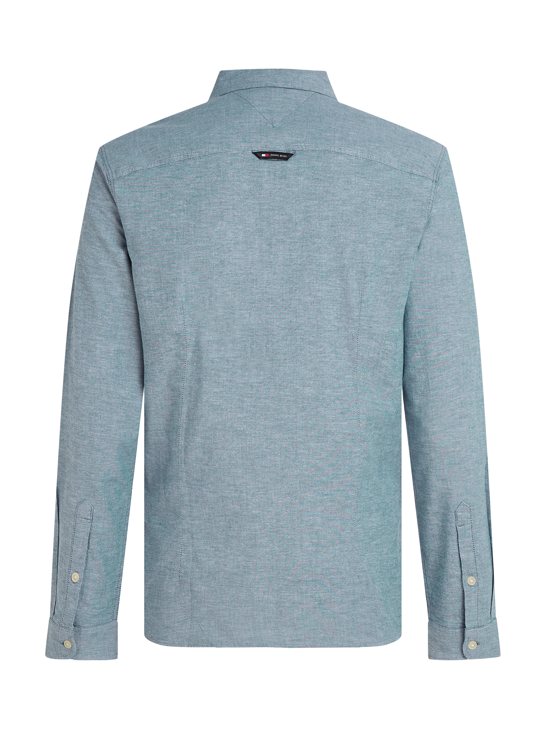 Tommy Jeans Langarmhemd »TJM Slim Stretch Oxford Shirt«, mit Flaglabel auf der Brust