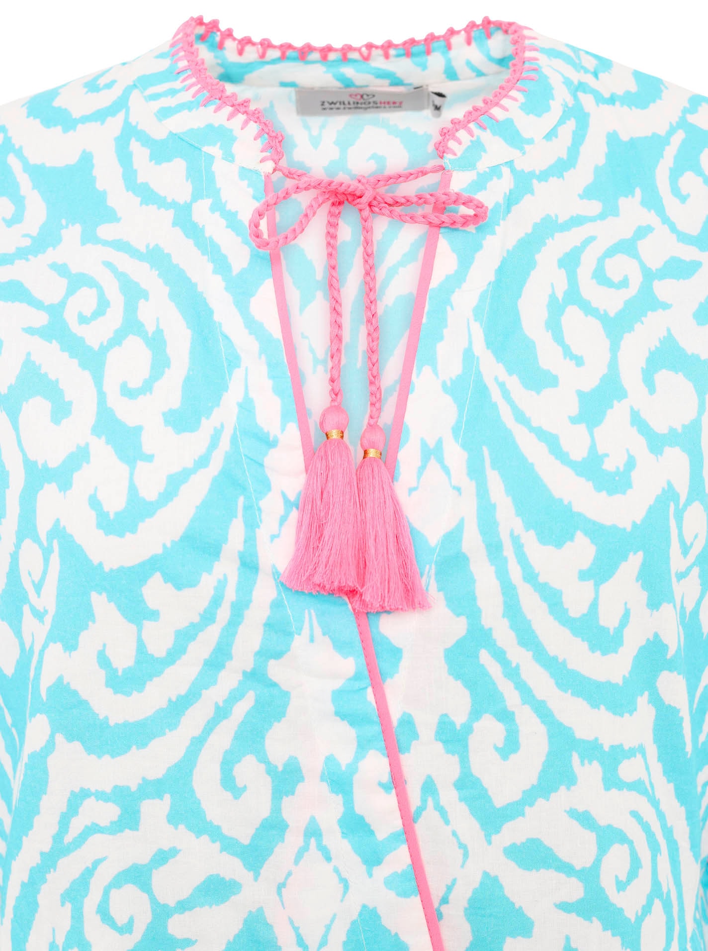Zwillingsherz Sommerkleid »Kleid "Ornamente"«, mit Tasseln, Trompeten Ärmeln und Eingriffstaschen
