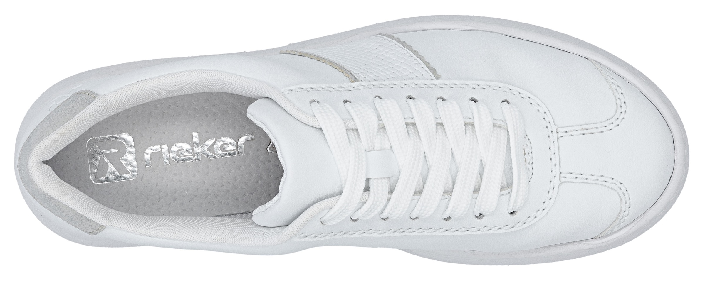 Rieker Baskets à plateforme  , Schnürschuh, Halbschuh, Freizeitschuh mit gepolstertem Schaftrand