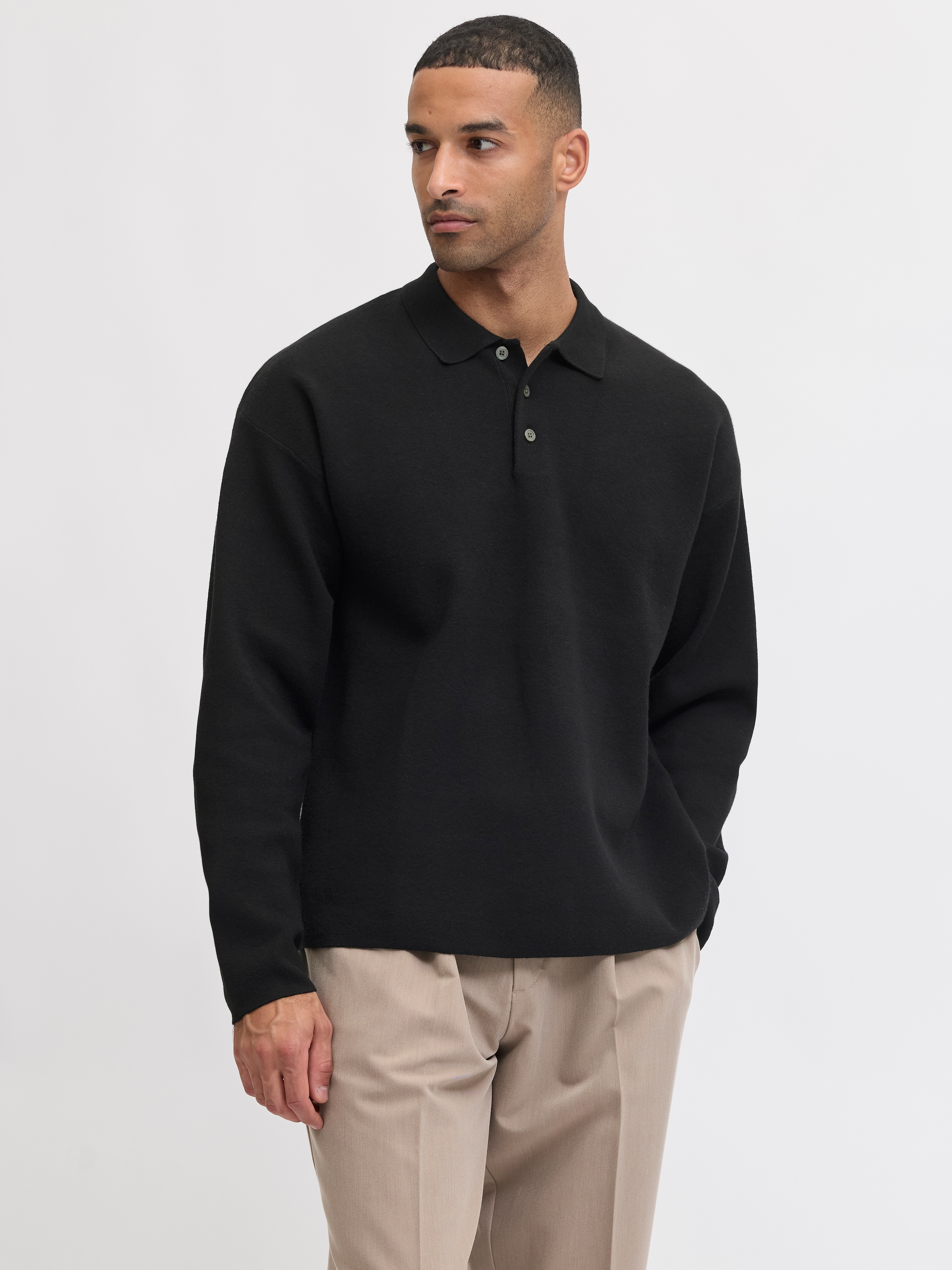 Image of Jack & Jones Polokragenpullover "JPRBLABRADFORT KNIT POLO"